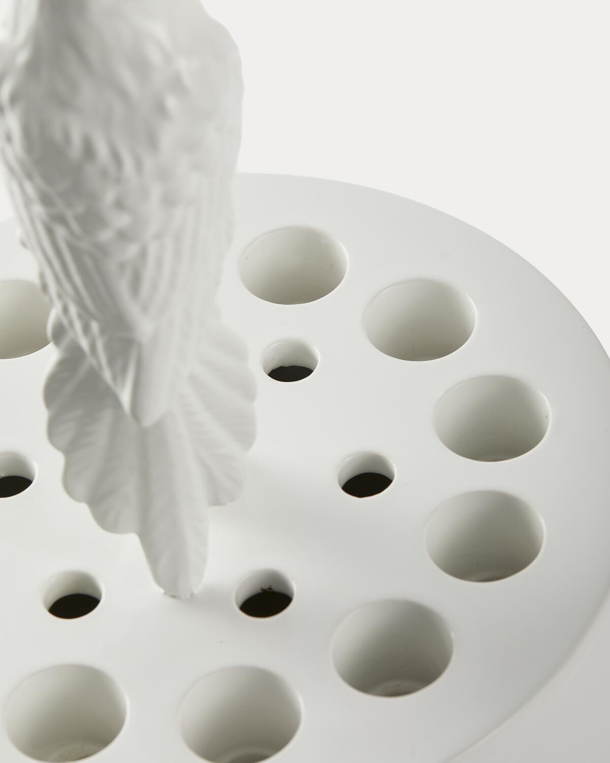 Vase bird watching - Hvid