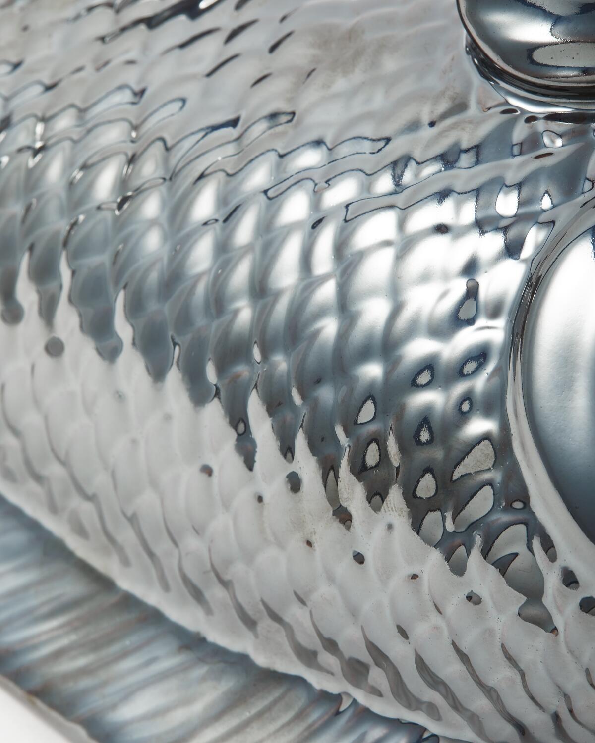 Fish metallic sparebøsse - Mørkegrå