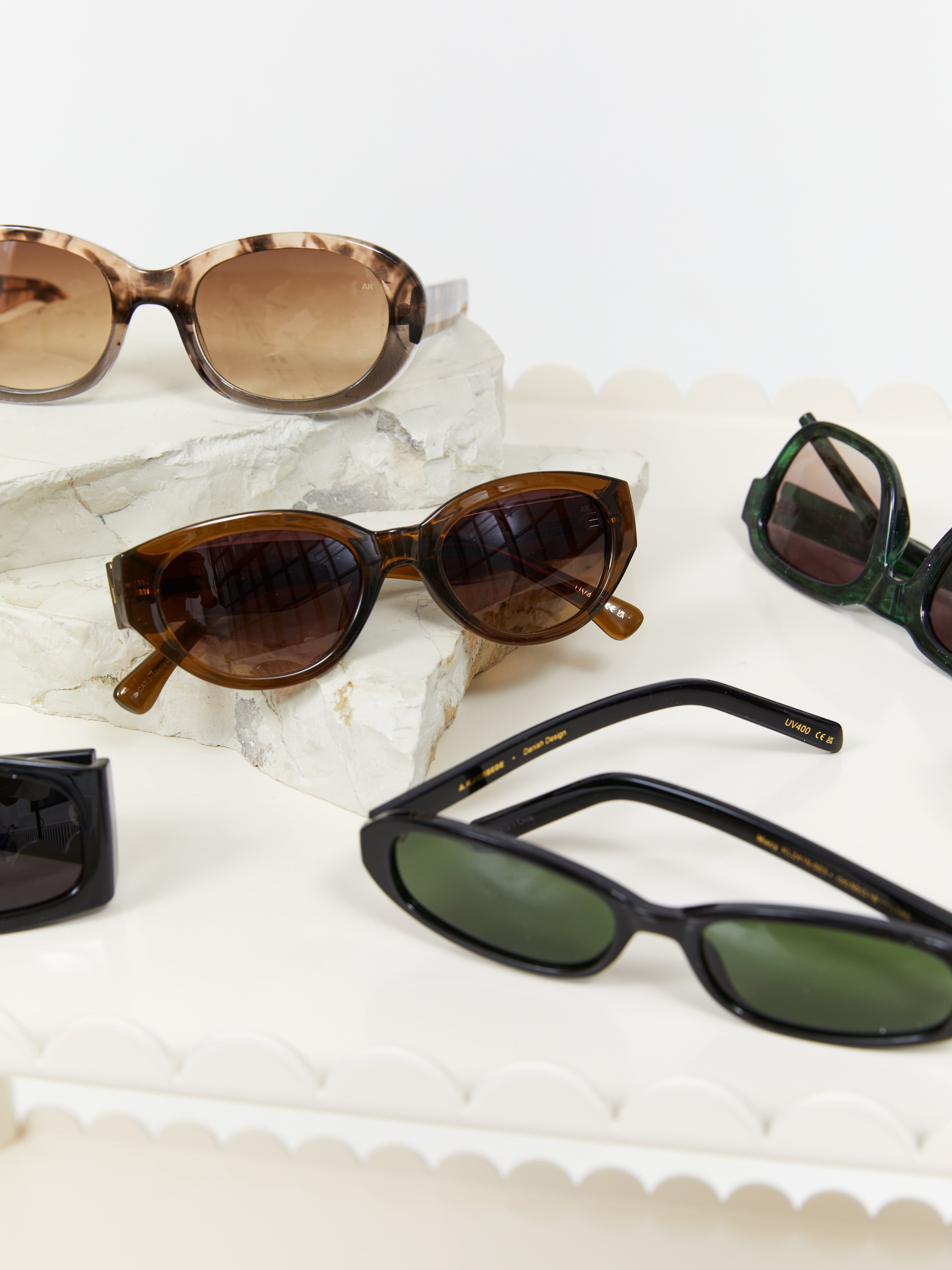 Anma solbrille - Coquina/Grey transparent