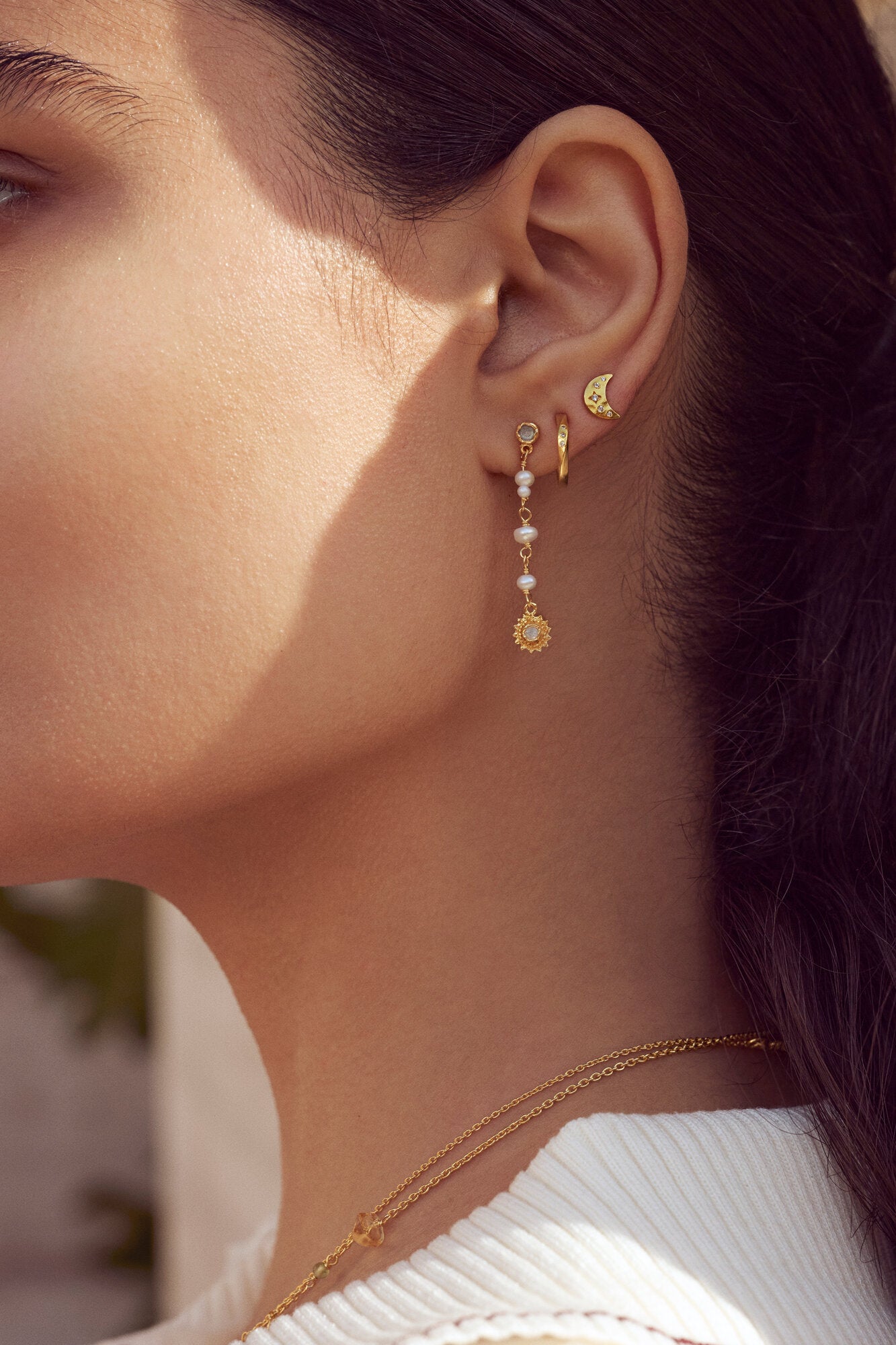 Sunniva Ørering - 18 karat forgyldt