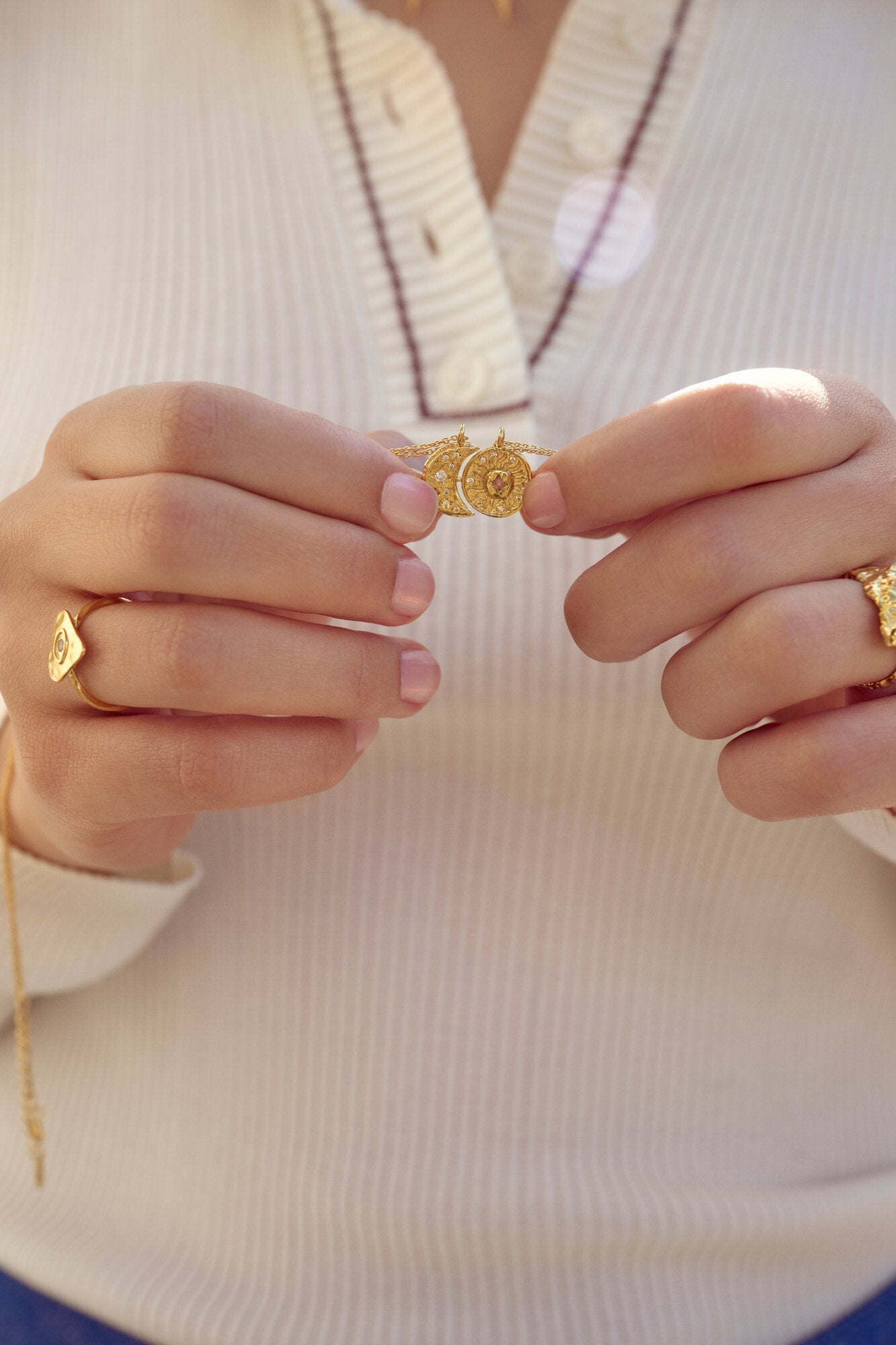 Friendship halskæde - forgyldt