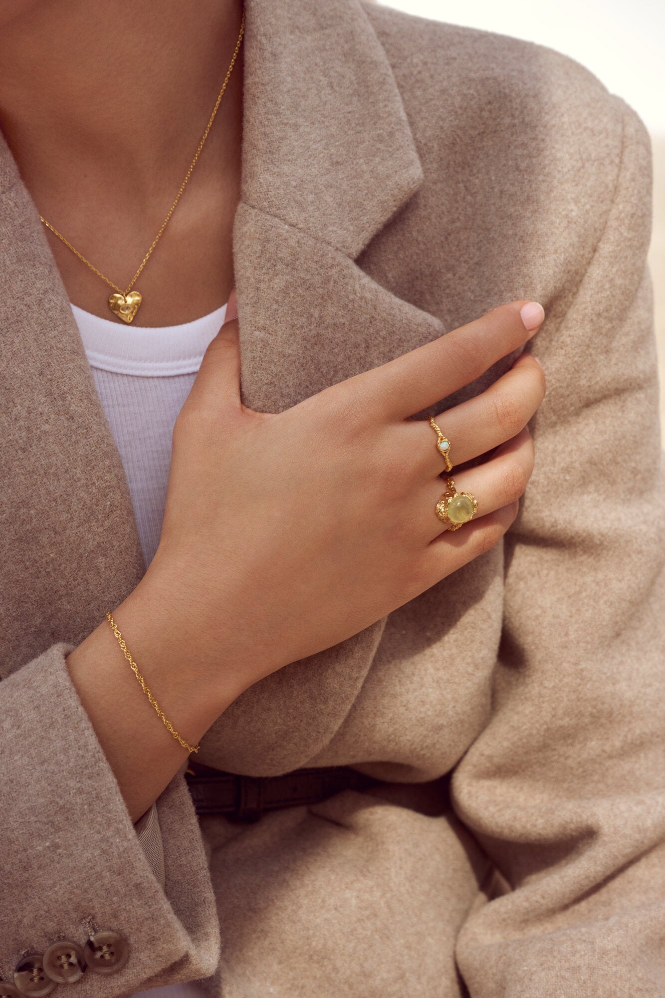 Sigrid armbånd - Forgyldt