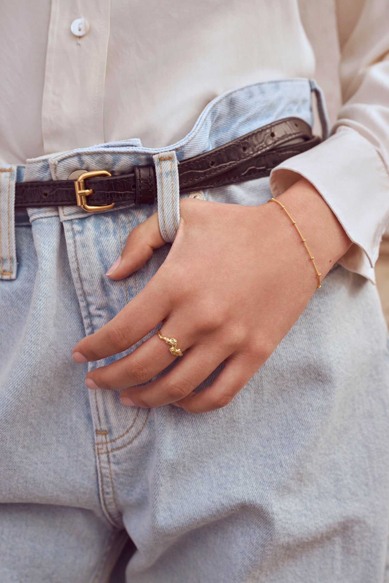 Nala armbånd - Forgyldt