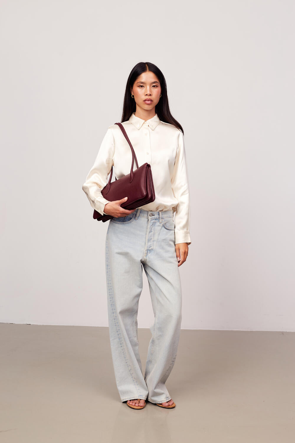 Alma Cormorano håndtaske - Burgundy