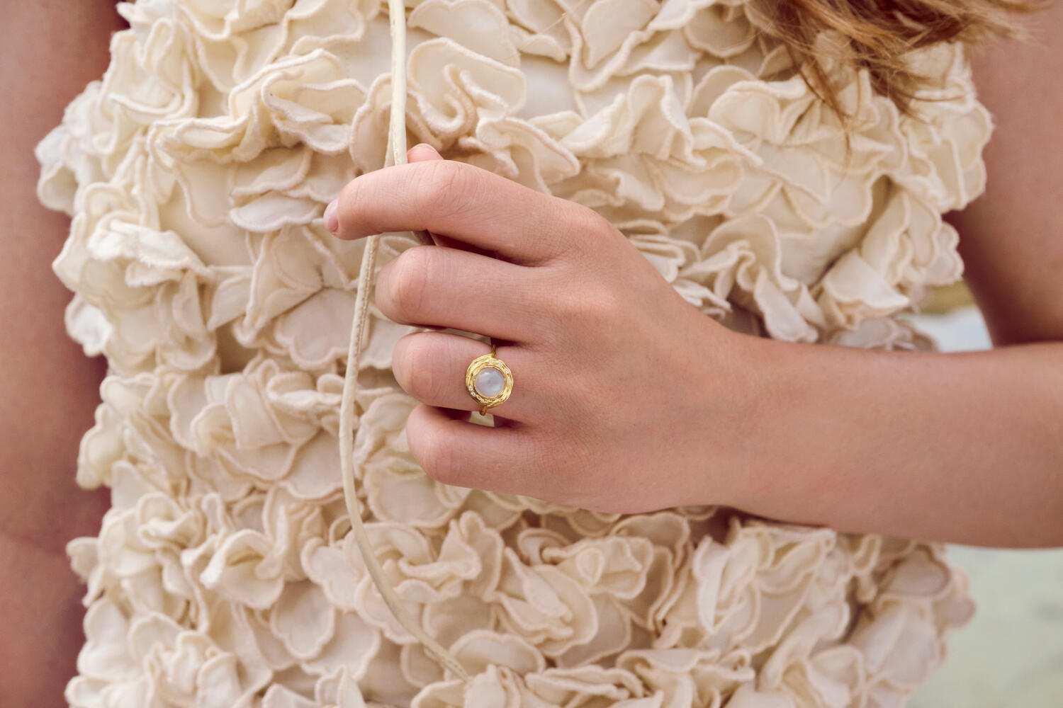 Zahra ring - forgyldt