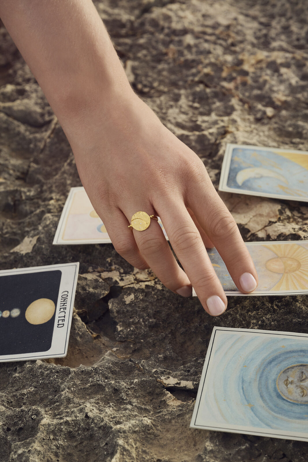 Sunna ring - forgyldt