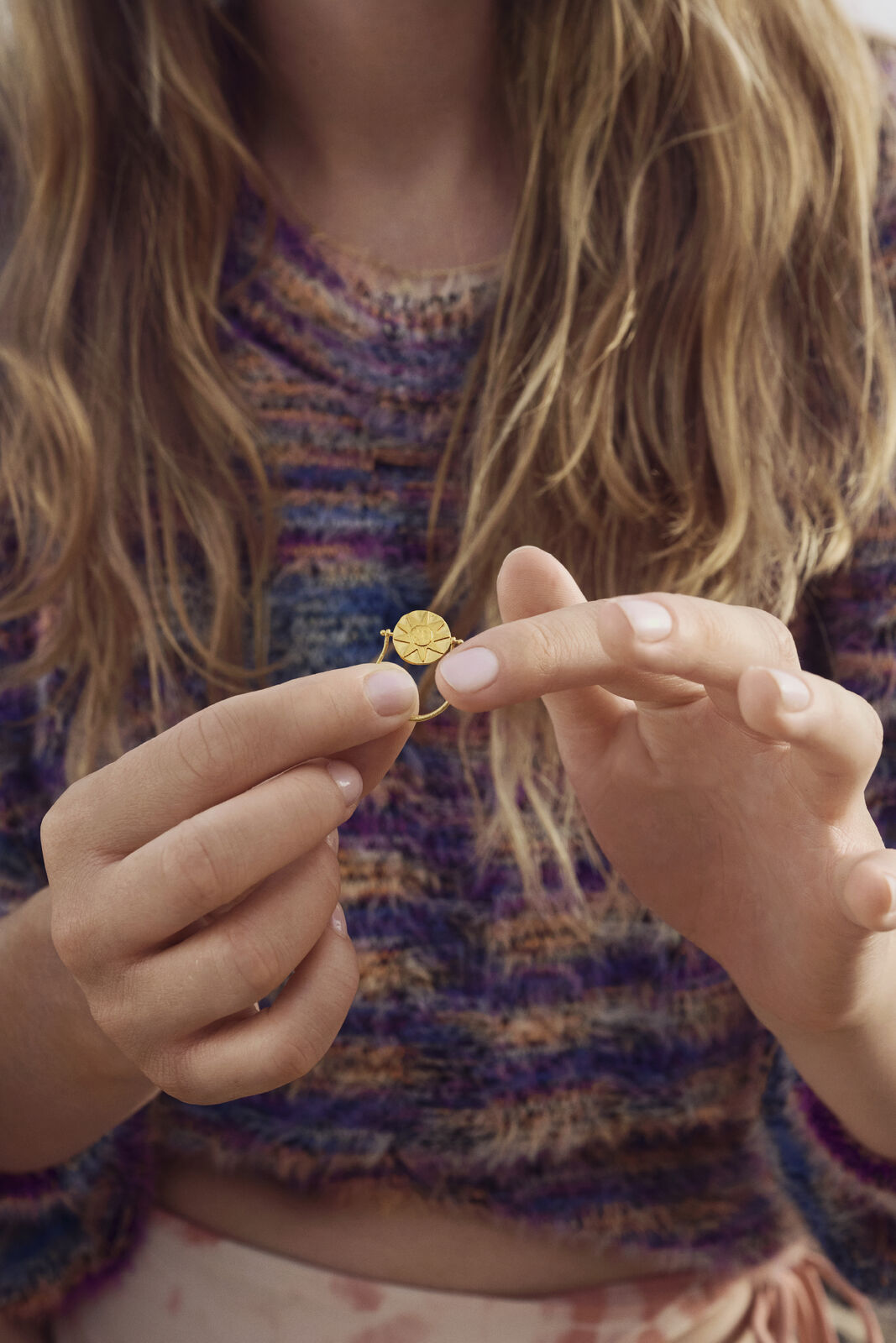 Sunna ring - forgyldt