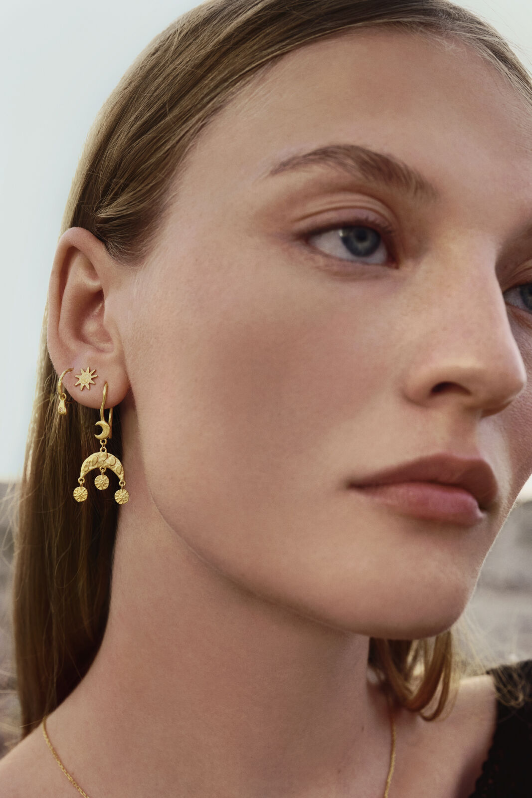 June ørestikker - forgyldt