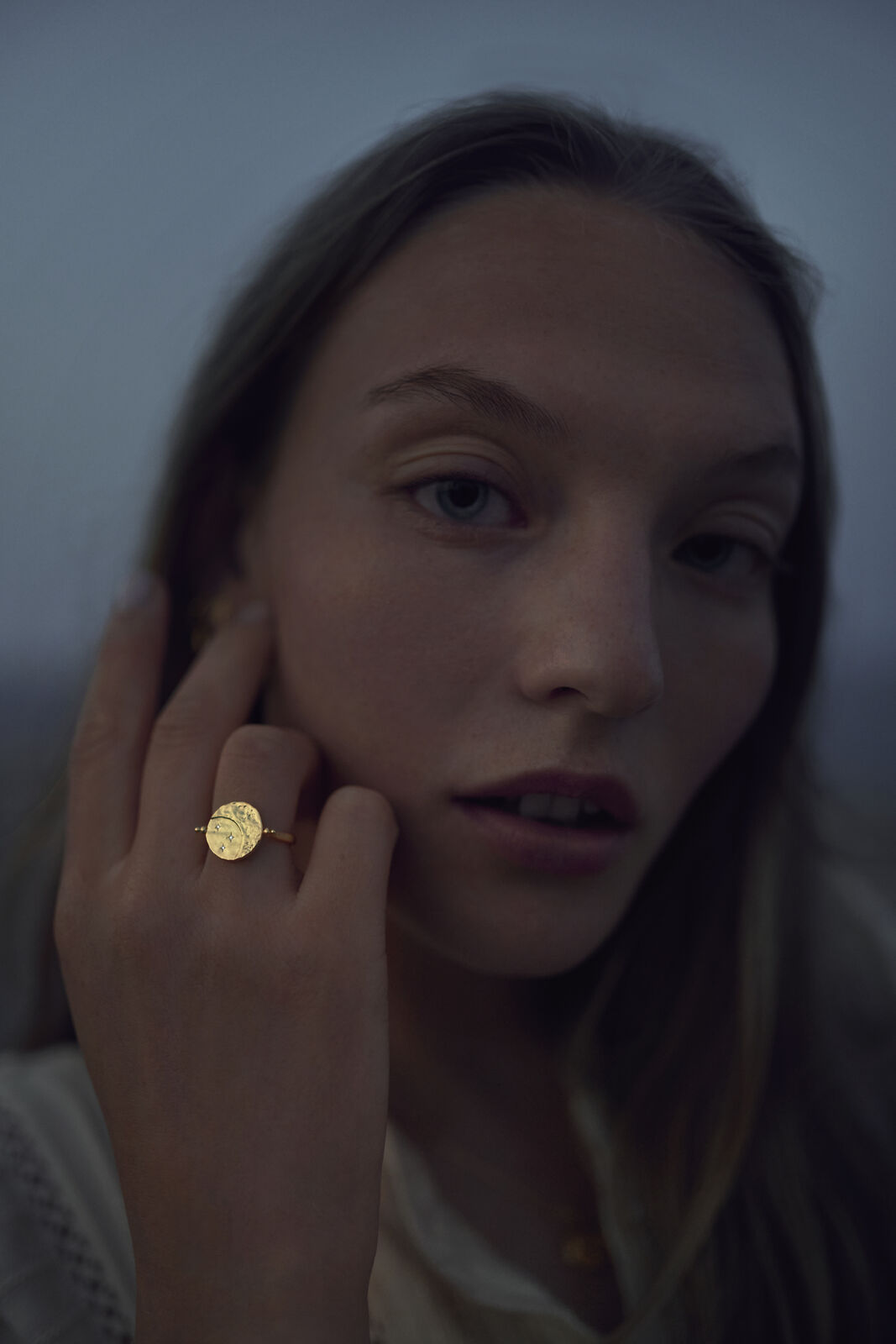 Sunna ring - forgyldt