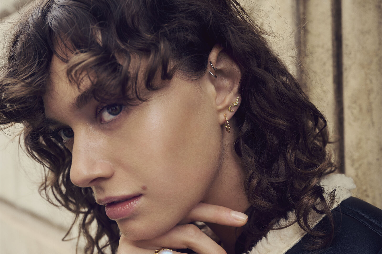 Minna ørestikker - forgyldt