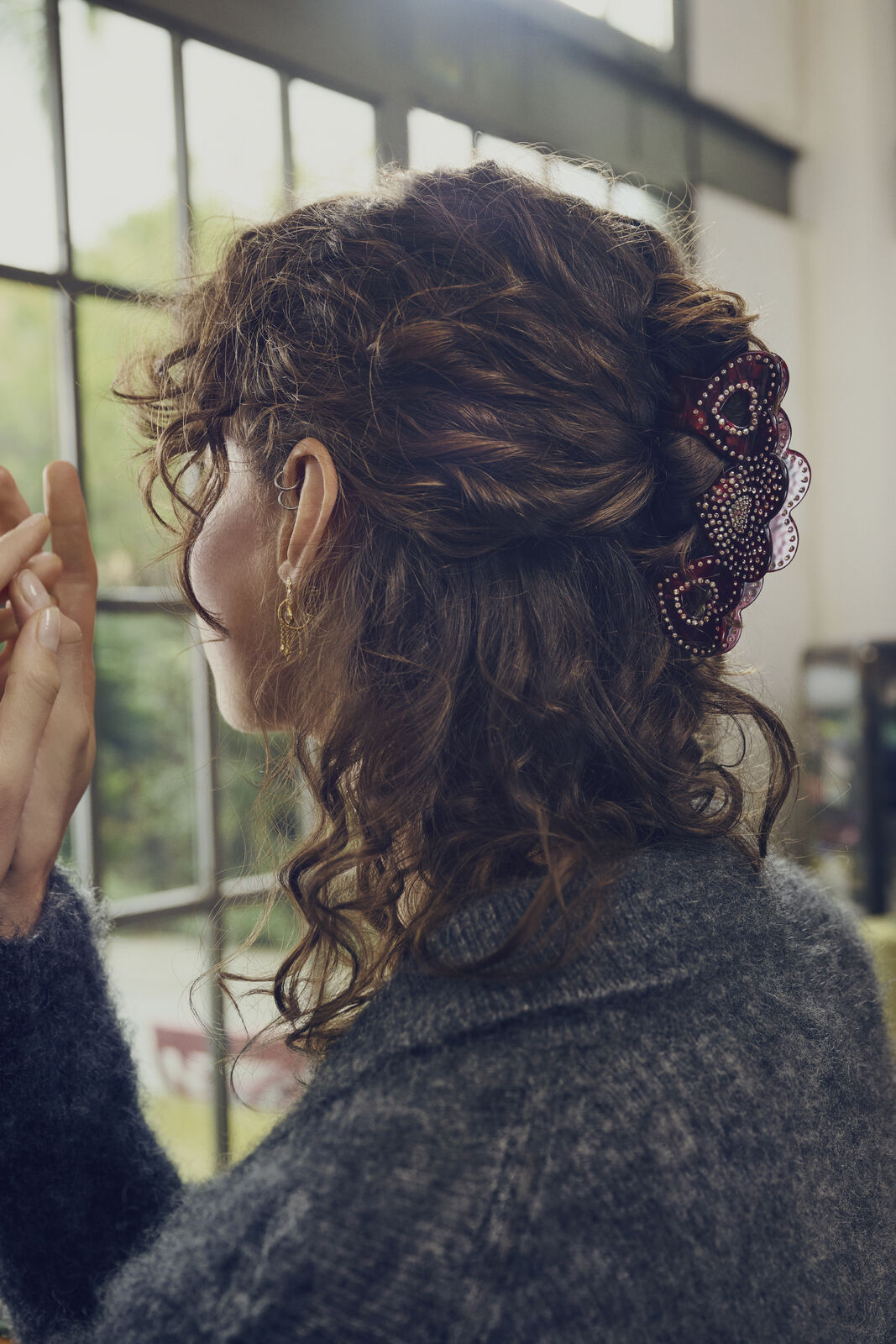 Esca hårklemme - Maroon