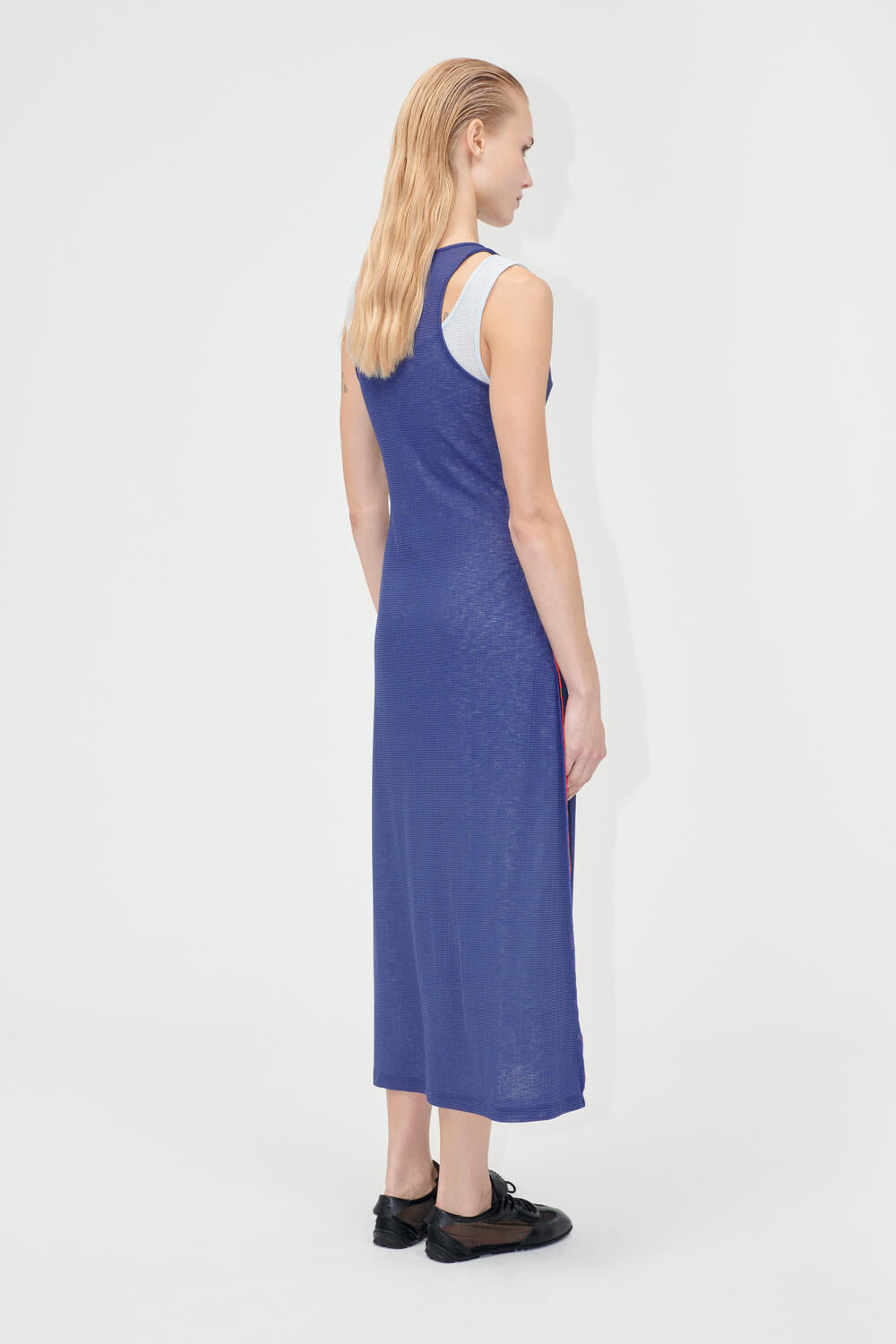 Double Layer Tank kjole - Light Blue/Midnight Blue