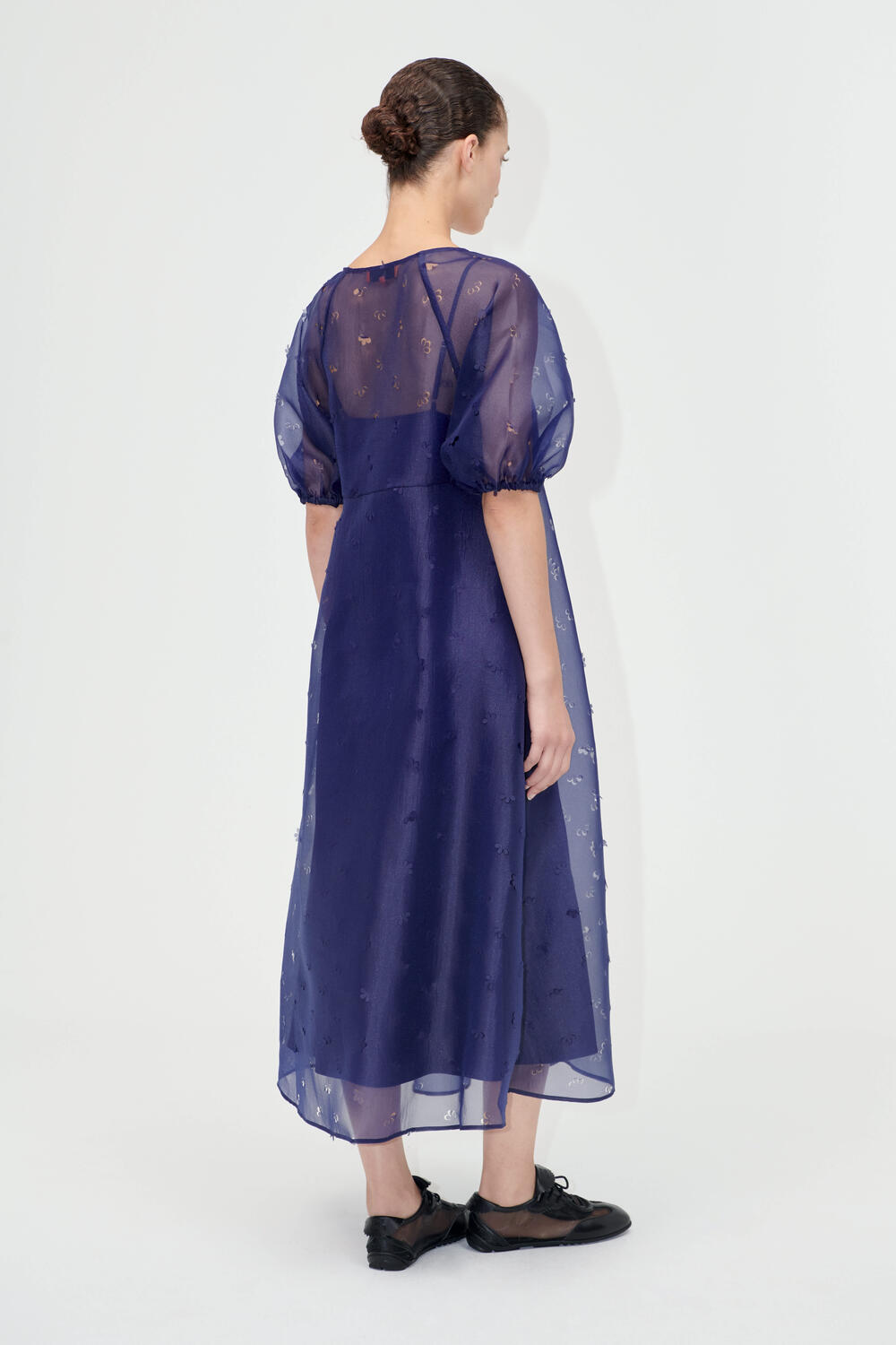 Puff Sleeve kjole - Ditzy Floral