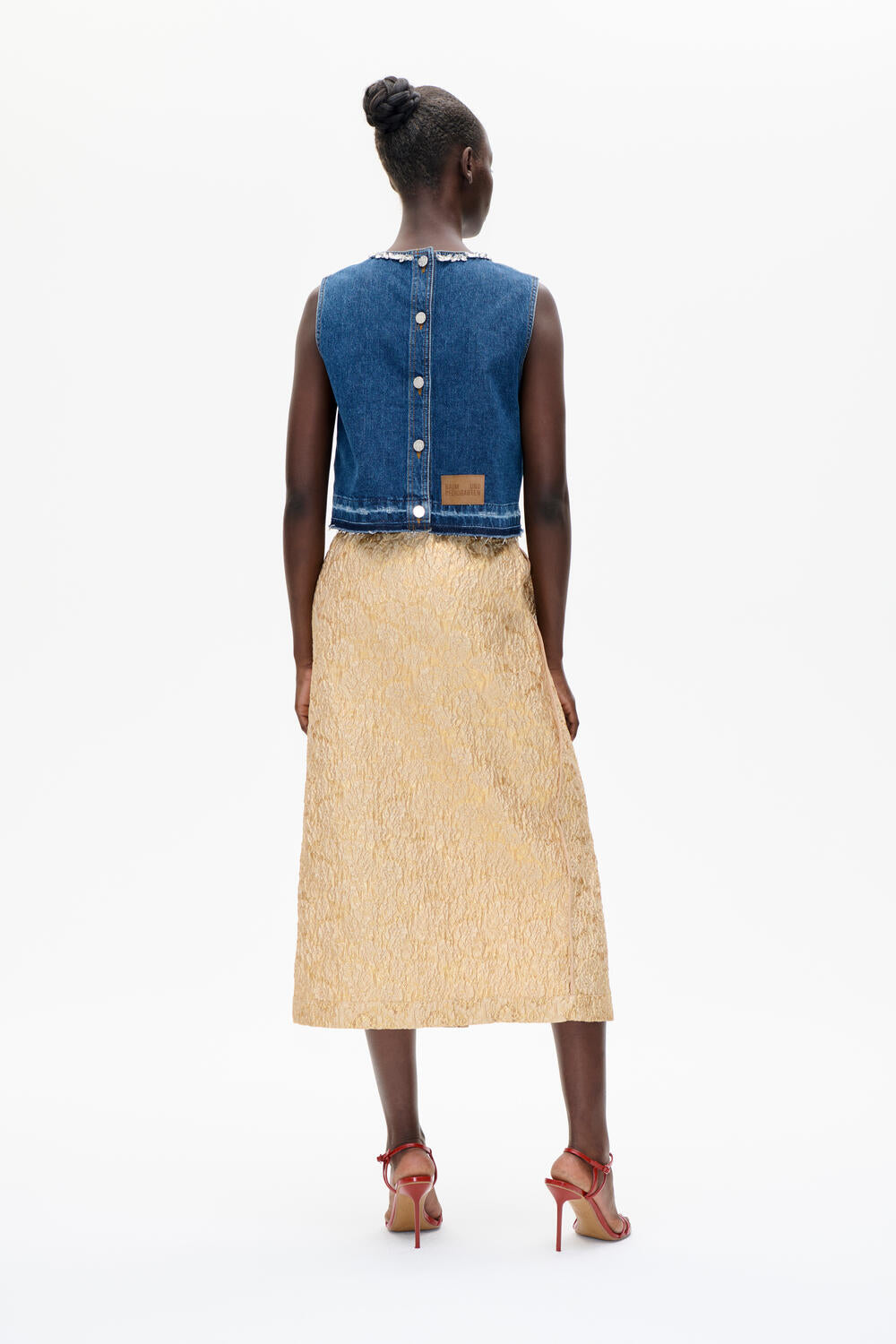 Medine denimtop - Dark Blue Denim