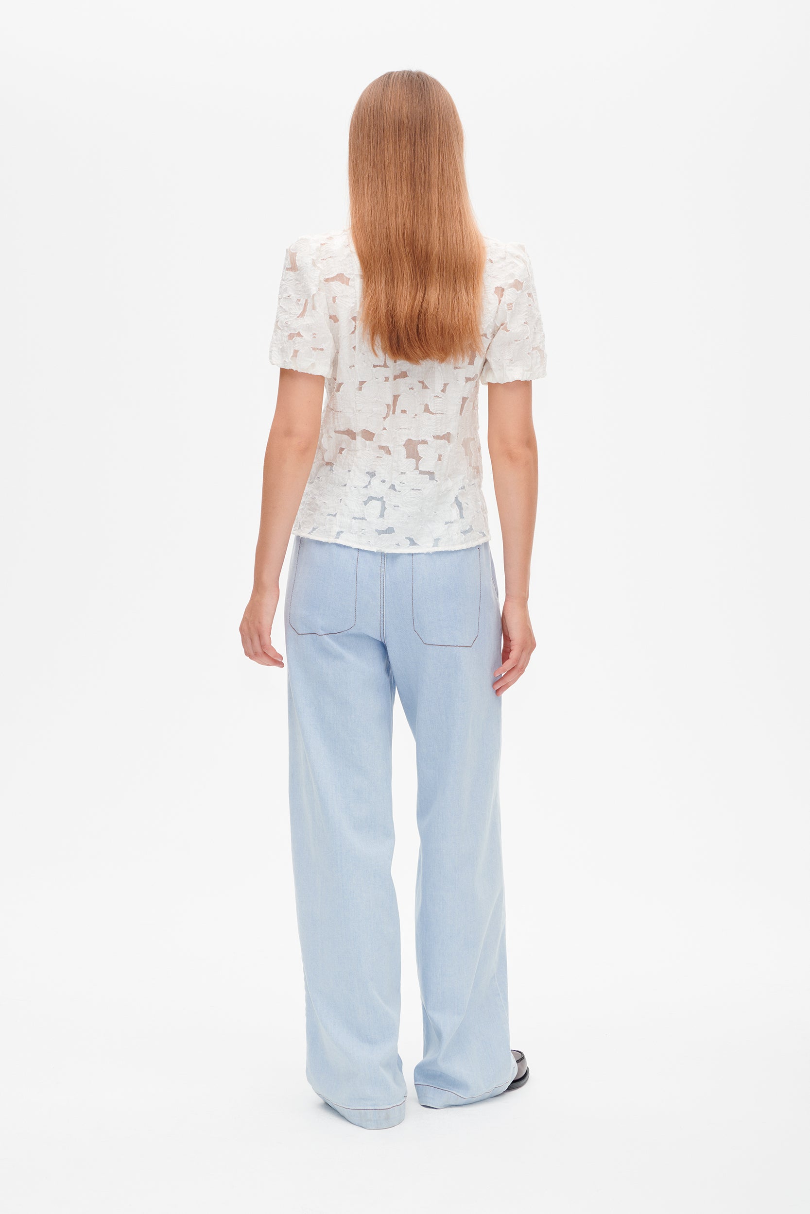 Noiella wide leg jeans - Azurine Blue Patch