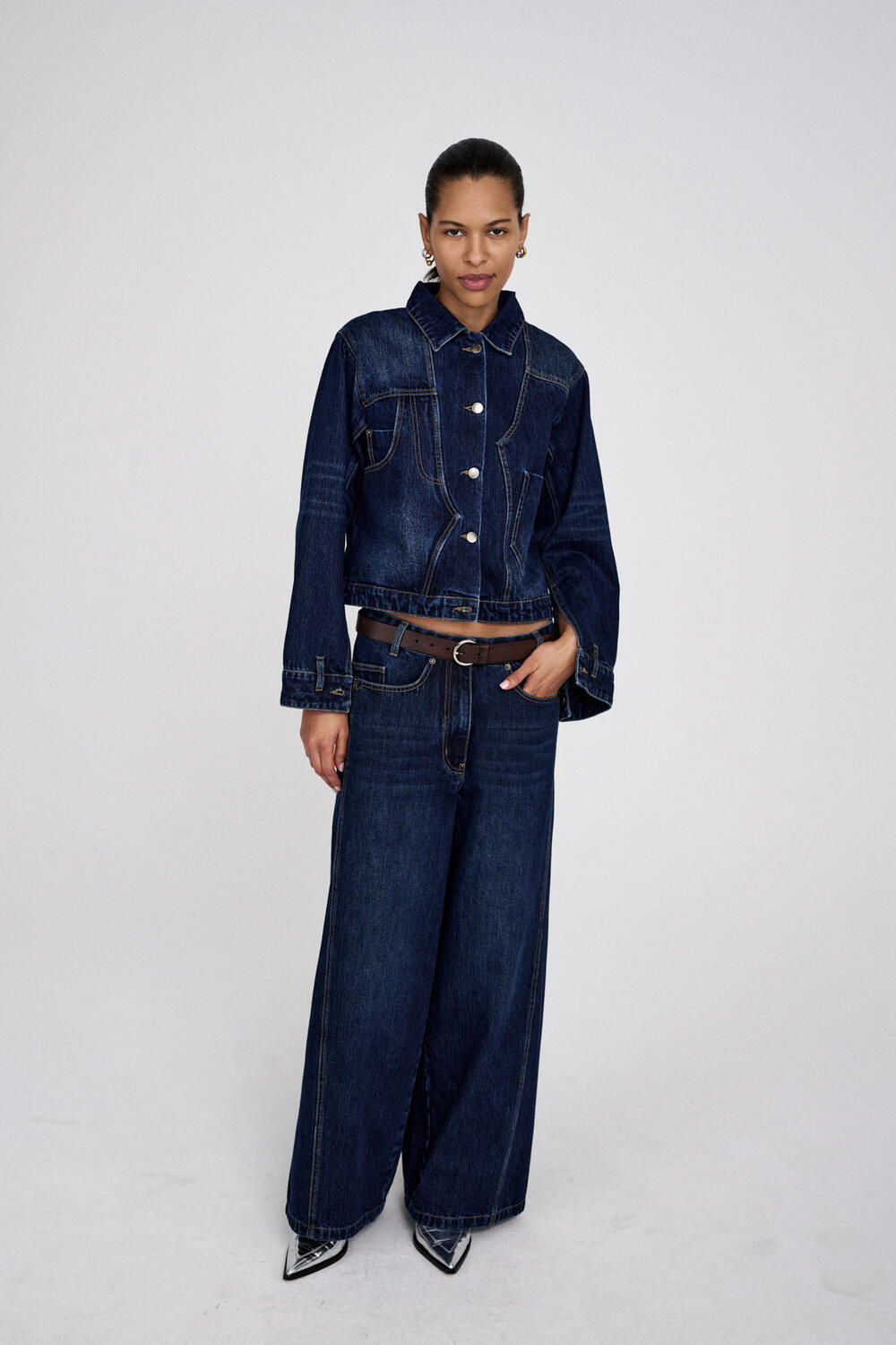 Janny denimjakke - Dark Washed Indigo