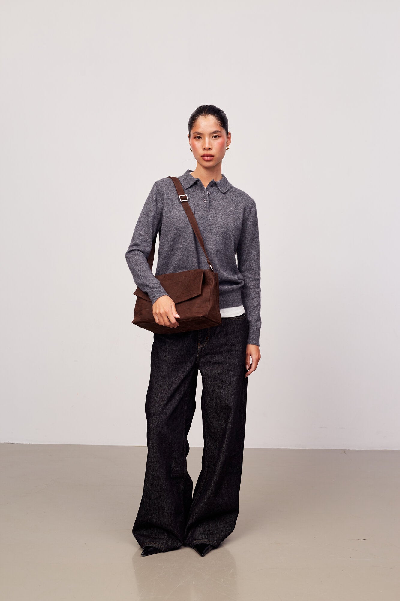 Capri Kelly skuldertaske - Chocolate