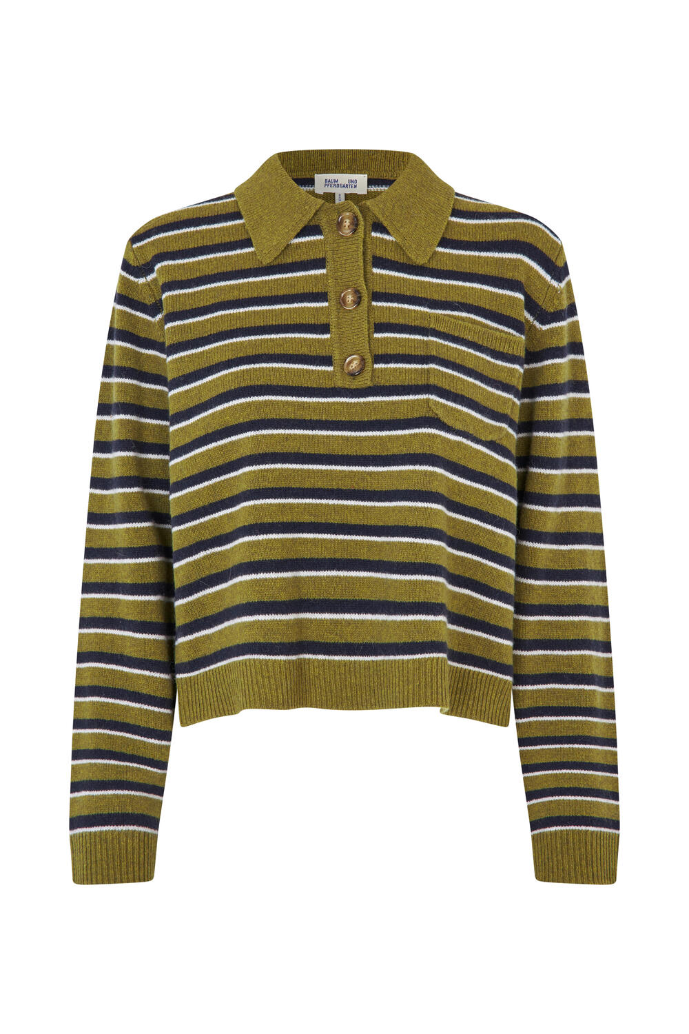 Cori polotrøje - Ivy Green Stripe