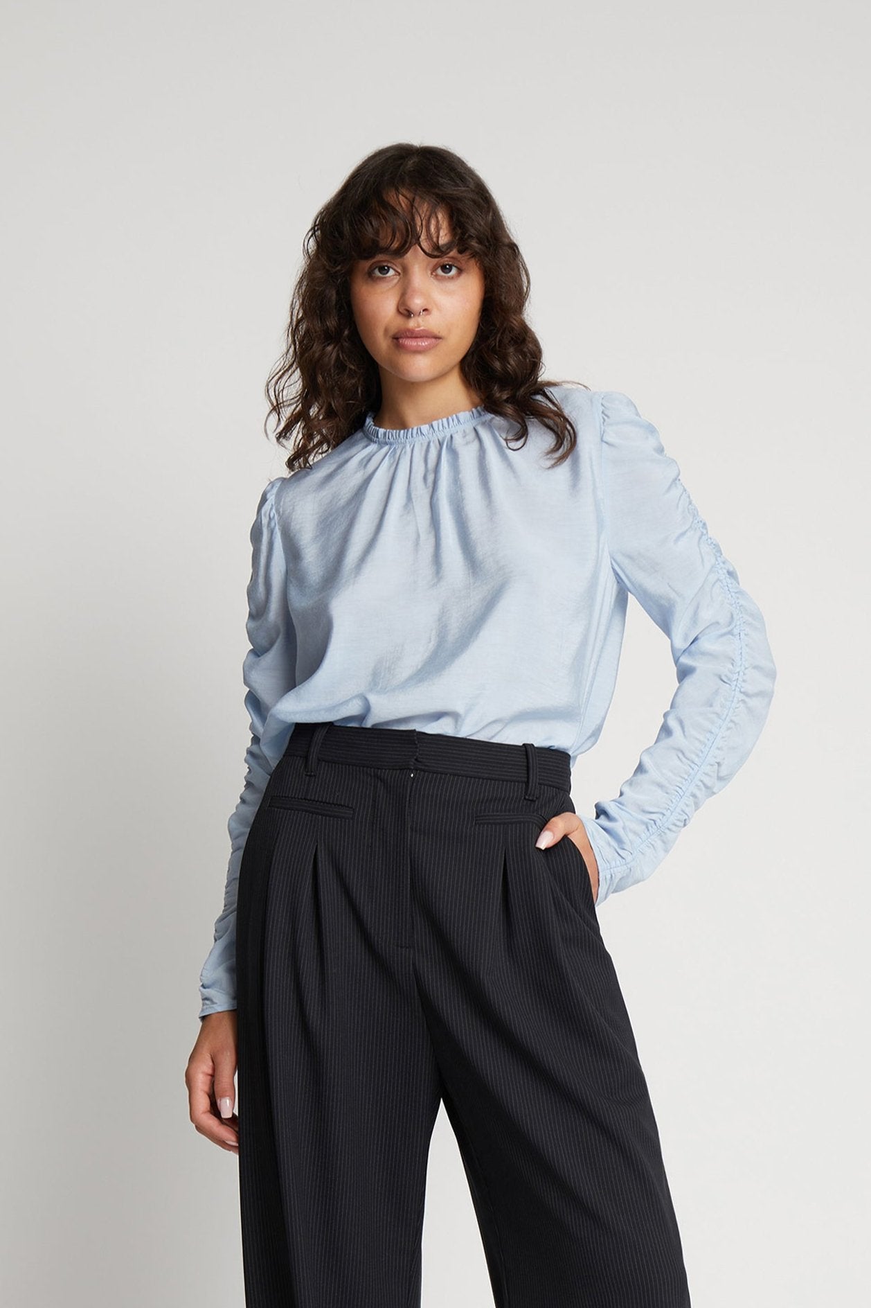 Seima bluse - Light Blue