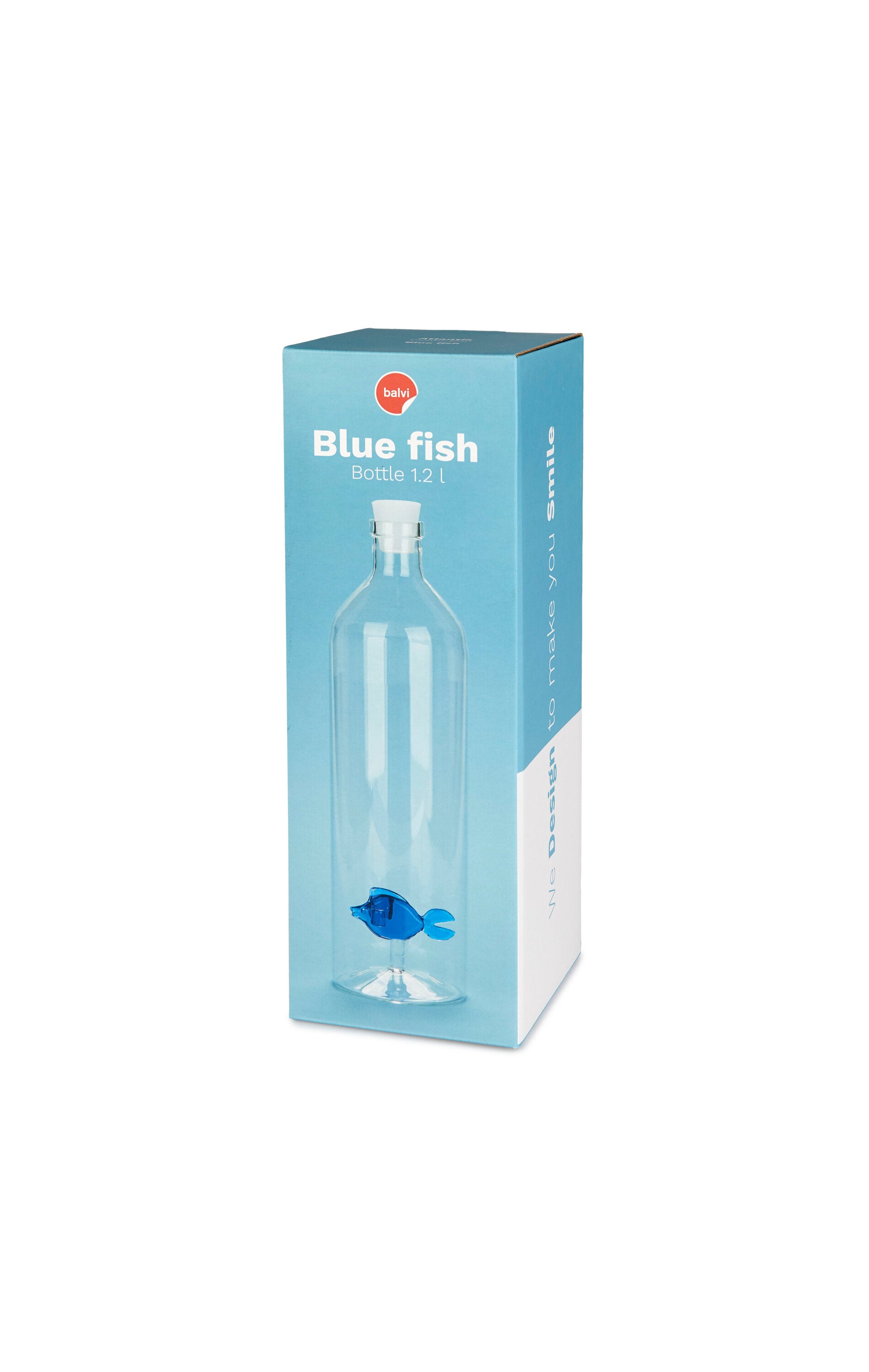 Atlantis Blue Fish glaskaraffel - 1,2 L