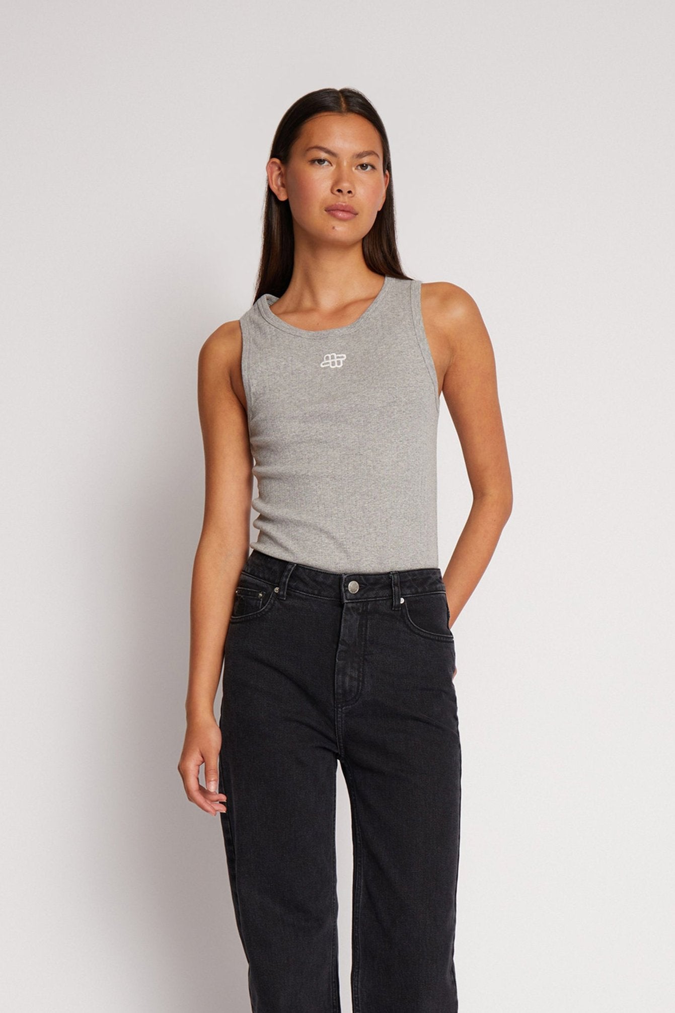 Tezza Logo tank top - grå