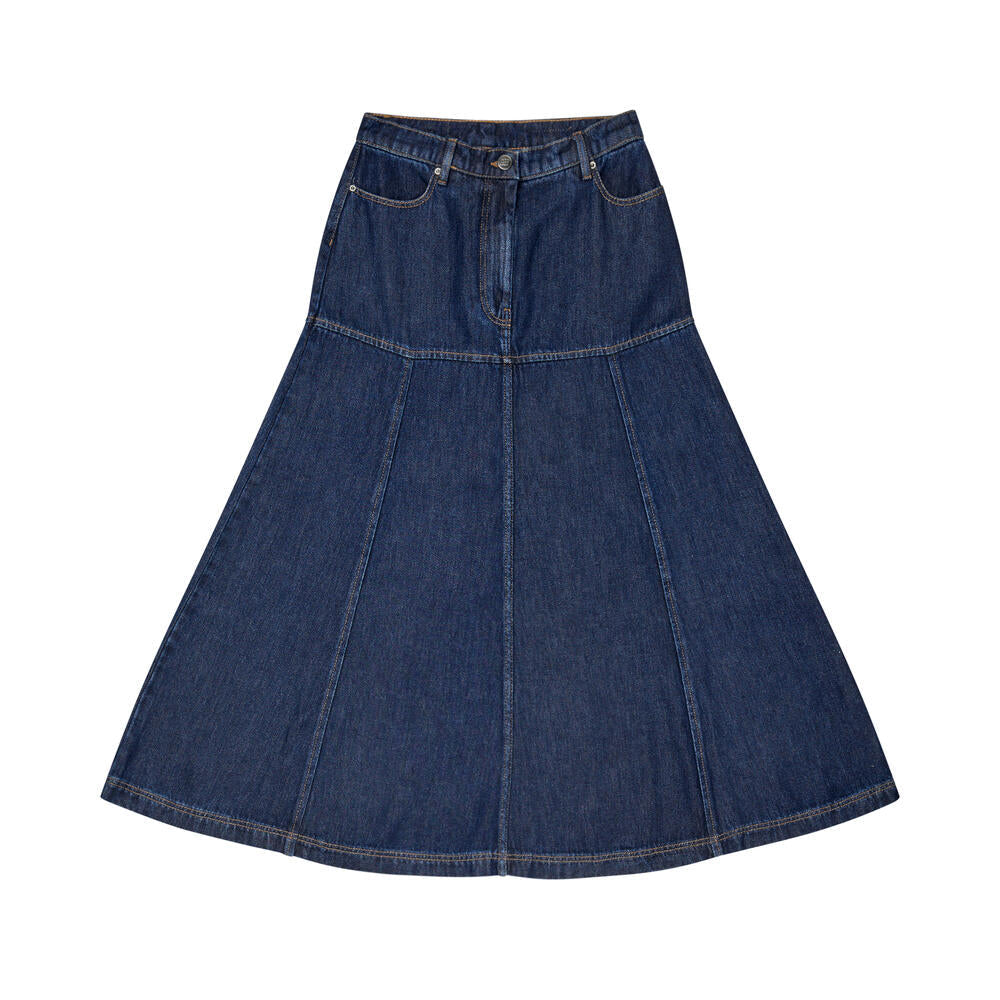 Tuxya denimnederdel - Indigo