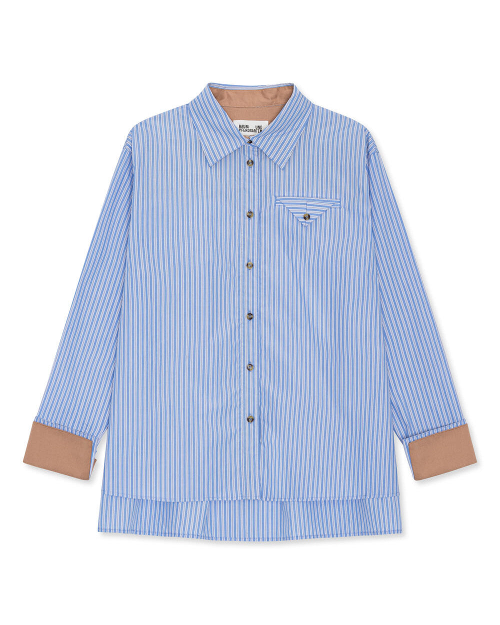 Melinda skjorte - Light Blue Stripe