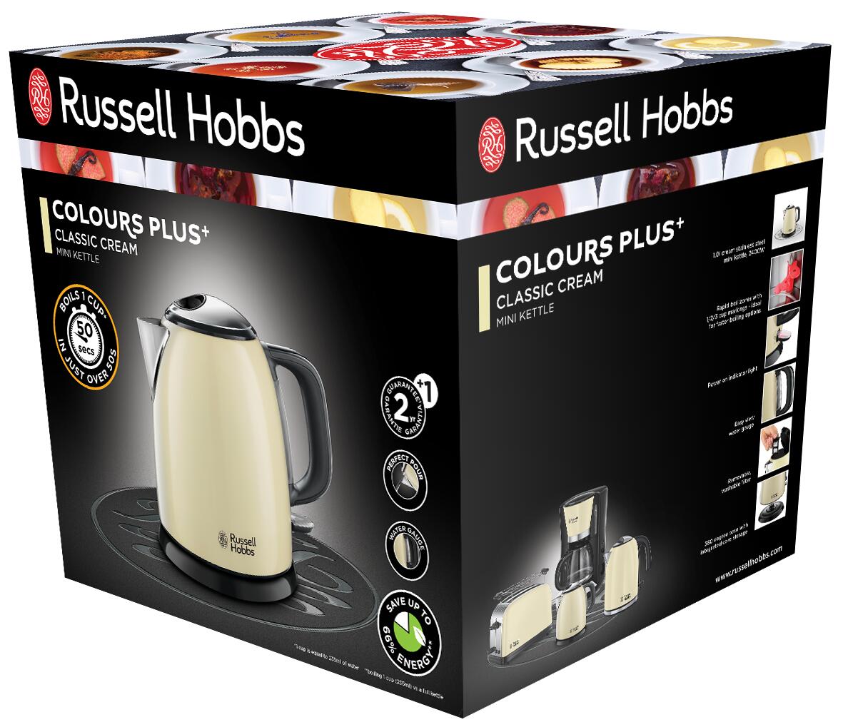 Colours Mini elkedel, creme - 1L
