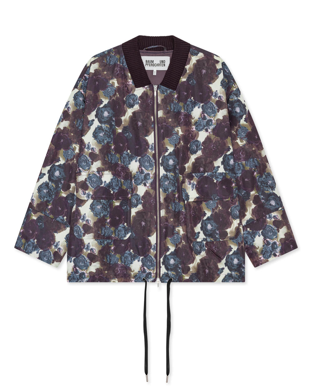 Boline jakke - Dusty Grey Flower
