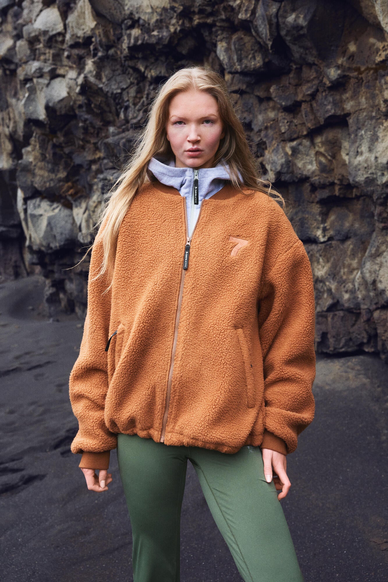 Soul Teddy Fleece bomberjakke – Sienna