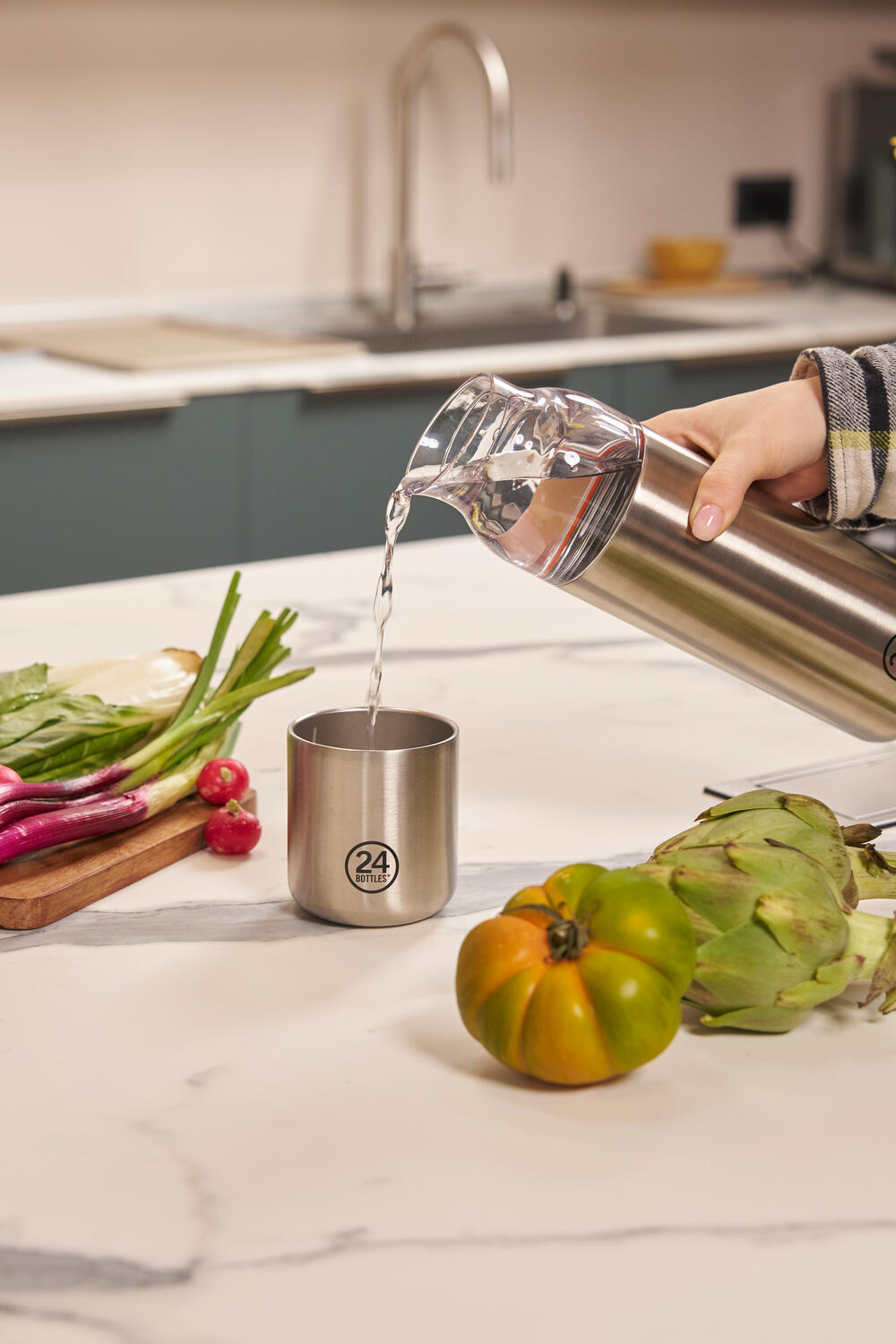 Casa karaffel, 1L – Brushed Steel