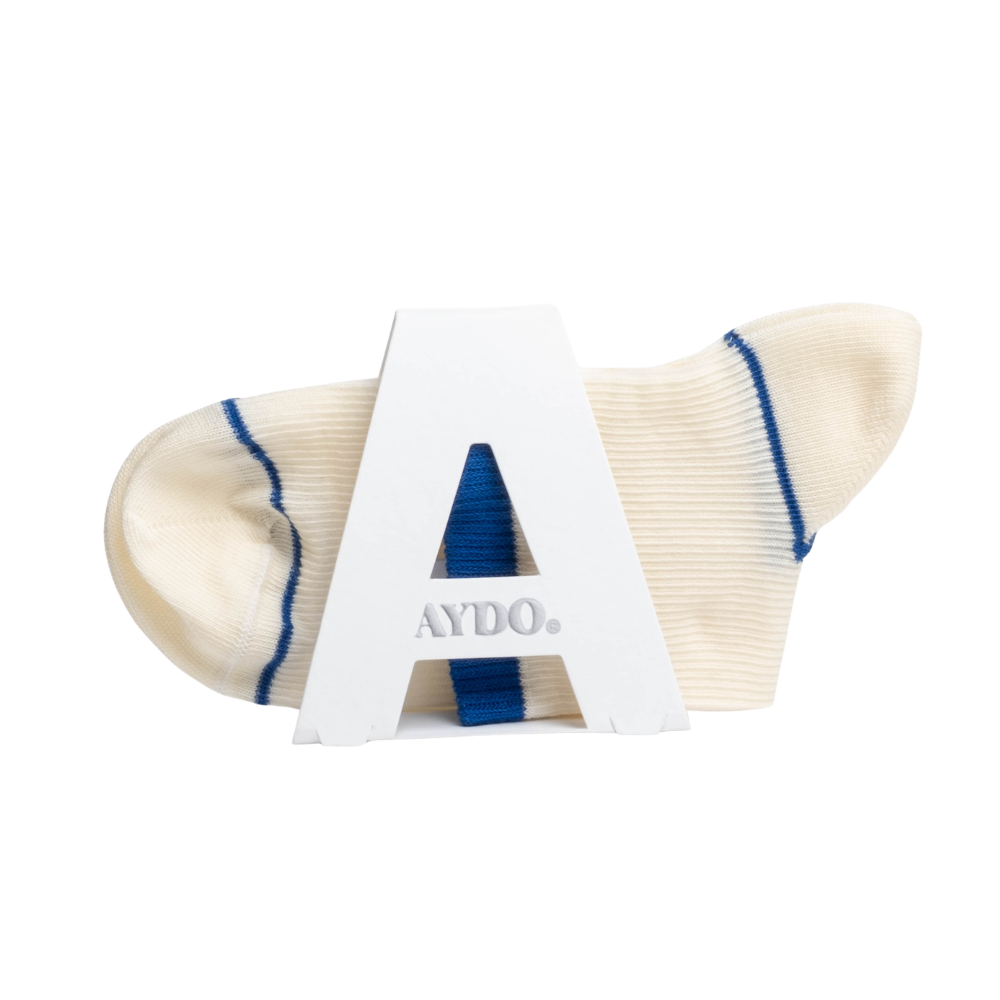 Nice strømper - Pearled Ivory/Nau Blue