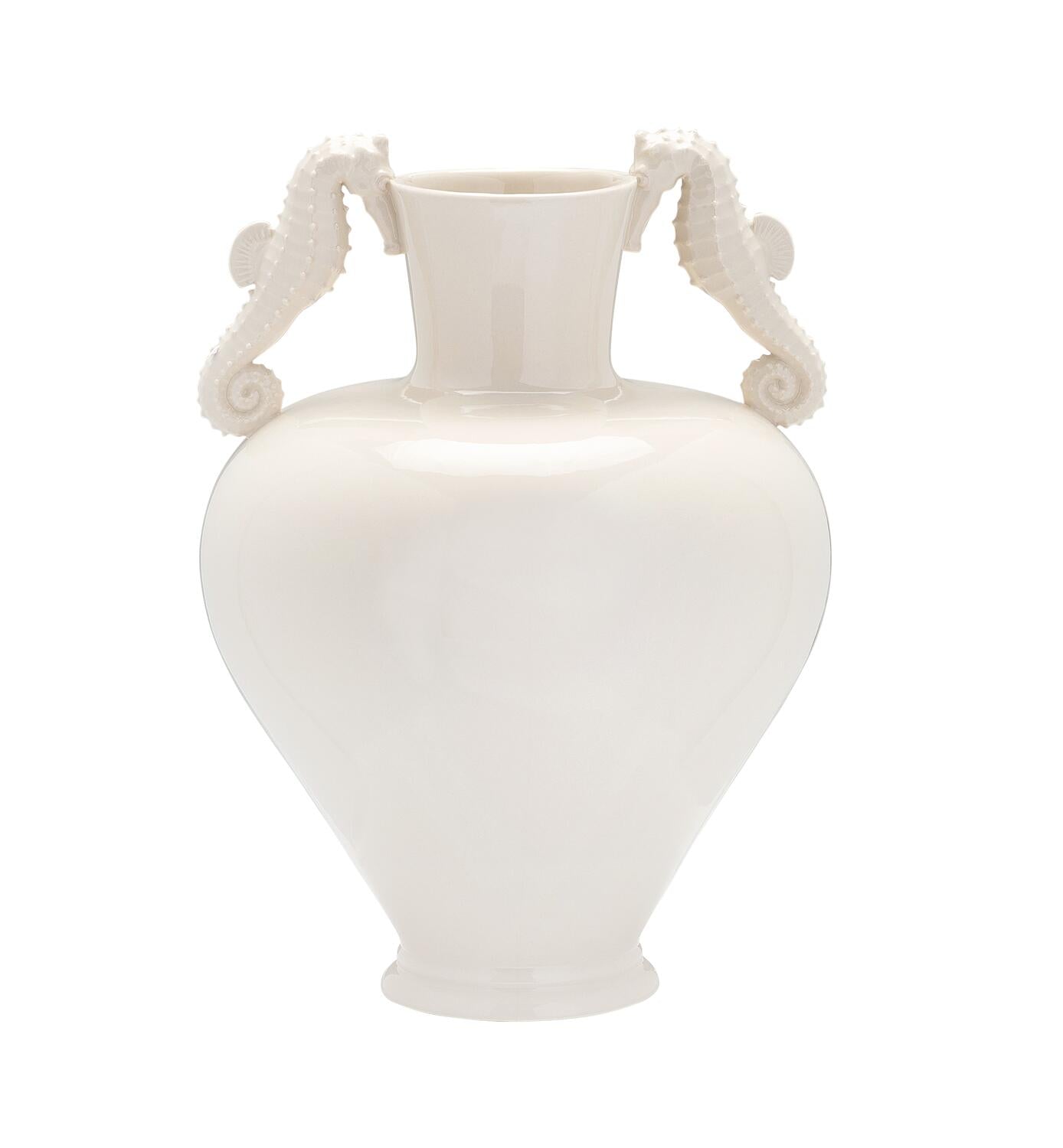 Seahorse vase - hvid