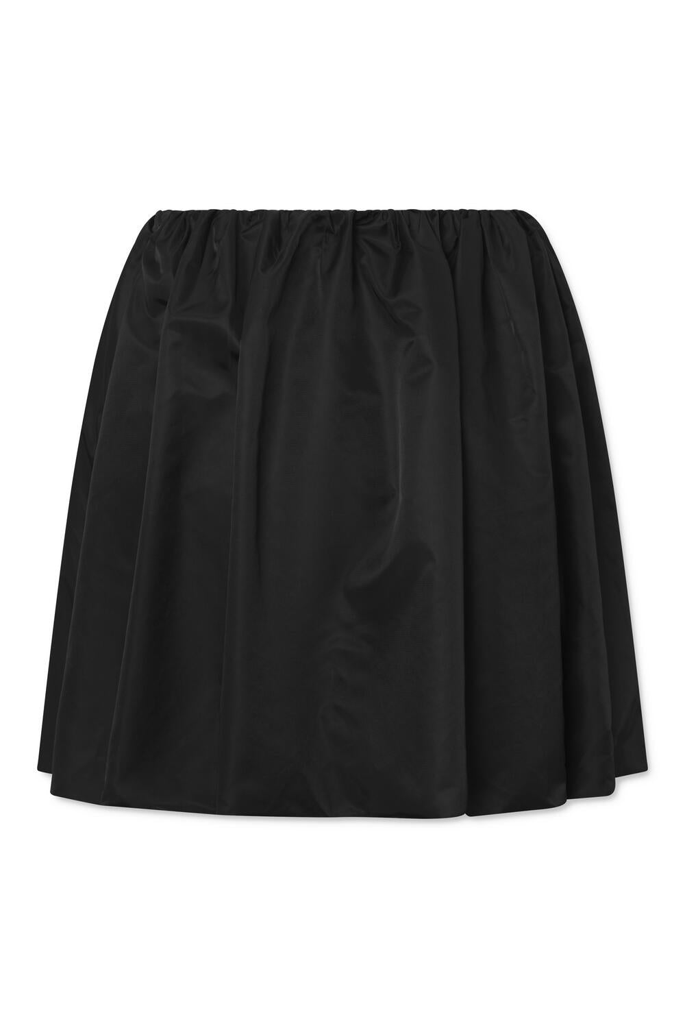 Abbie kort ballon nederdel - sort