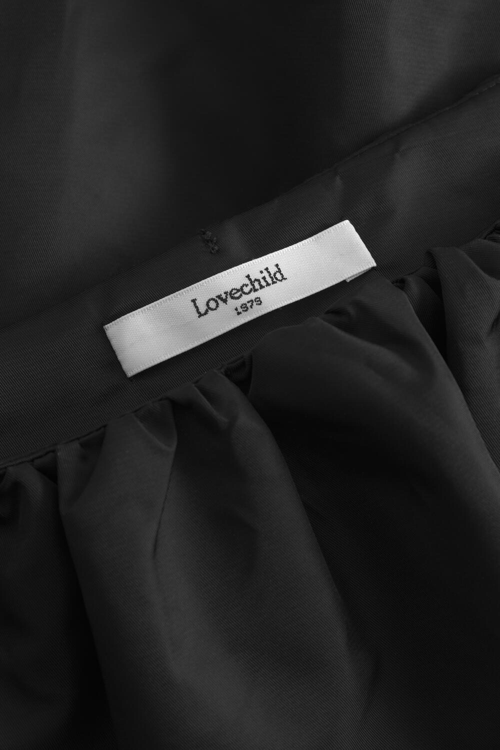 Abbie kort ballon nederdel - sort