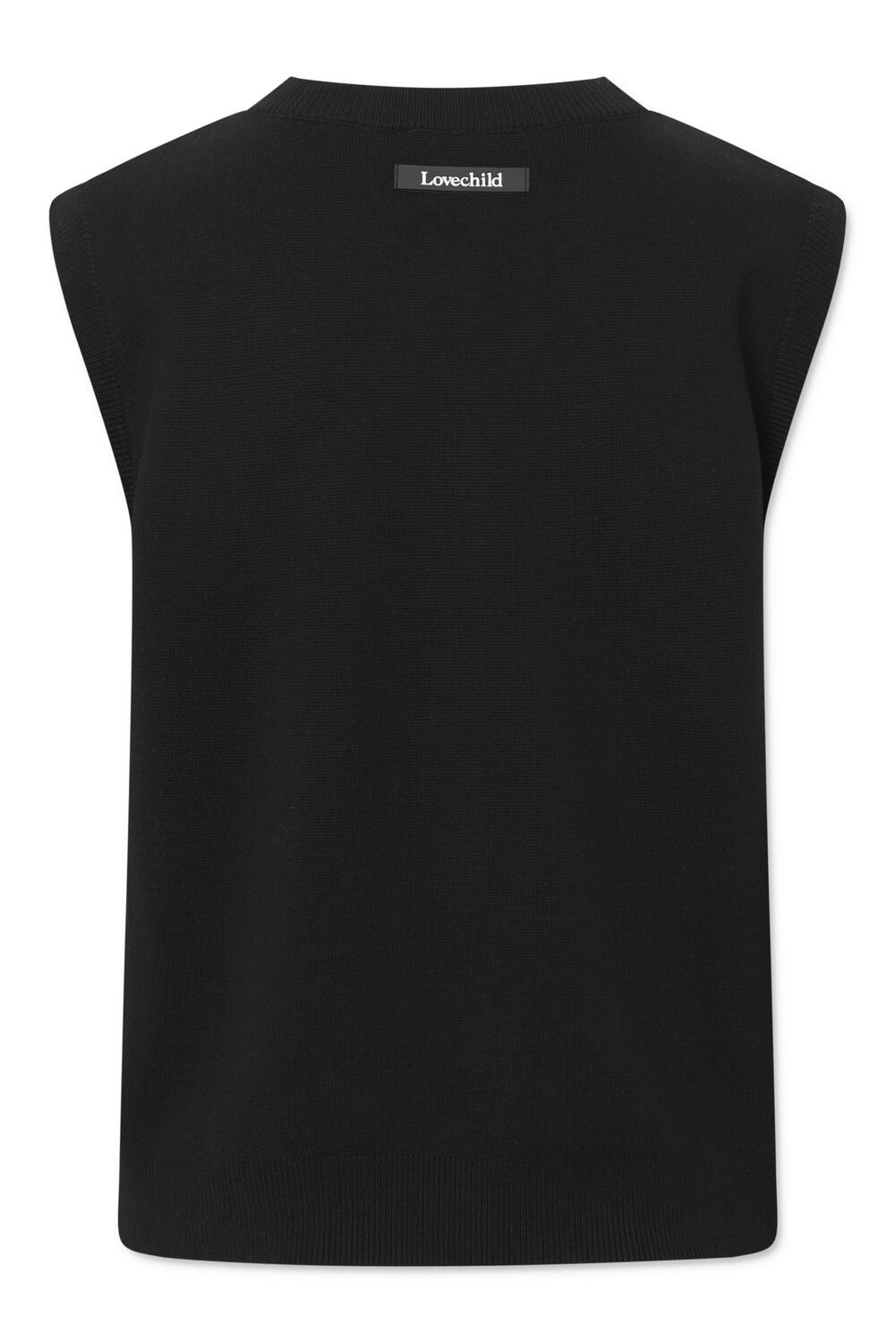Marilyn strikket vest - sort
