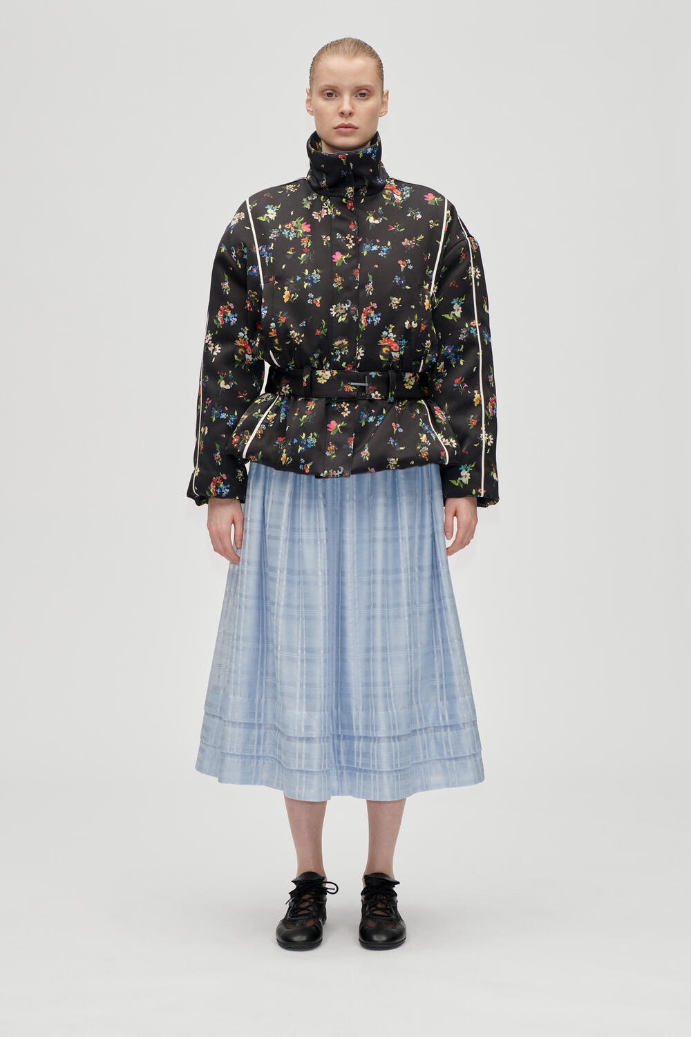 Cinched Aviator bomberjakke - Magnolia Garden