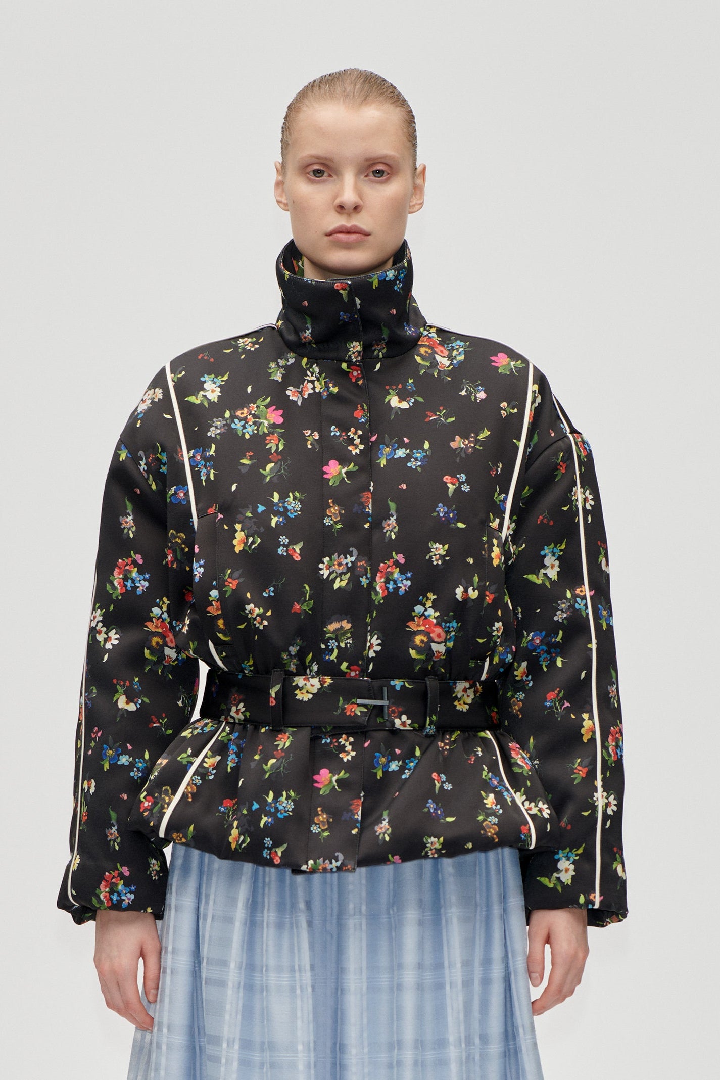 Cinched Aviator bomberjakke - Magnolia Garden