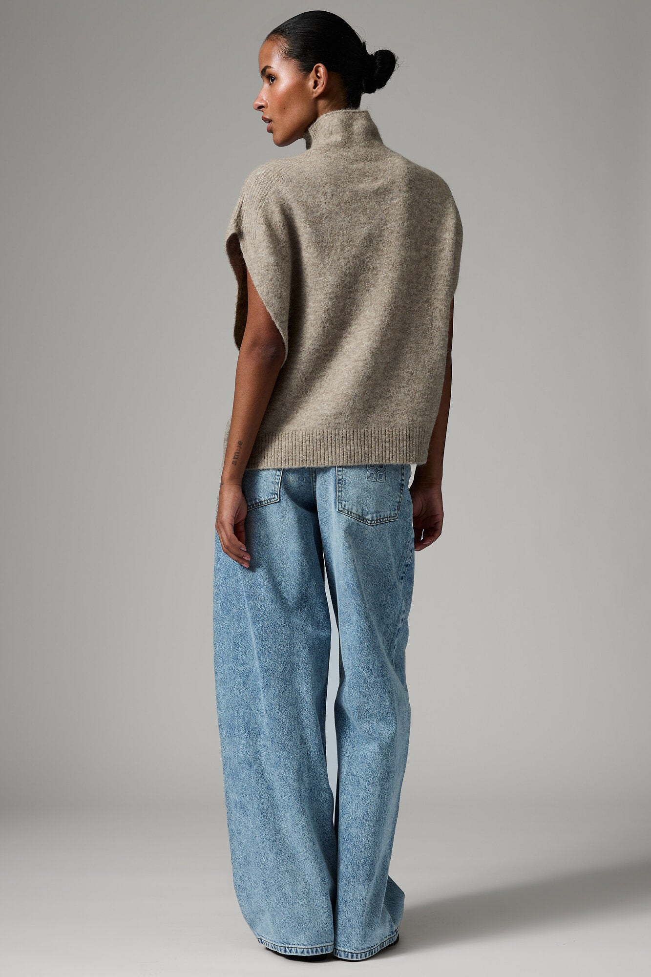 Cozy Days Frodie strikvest - Beige Melange