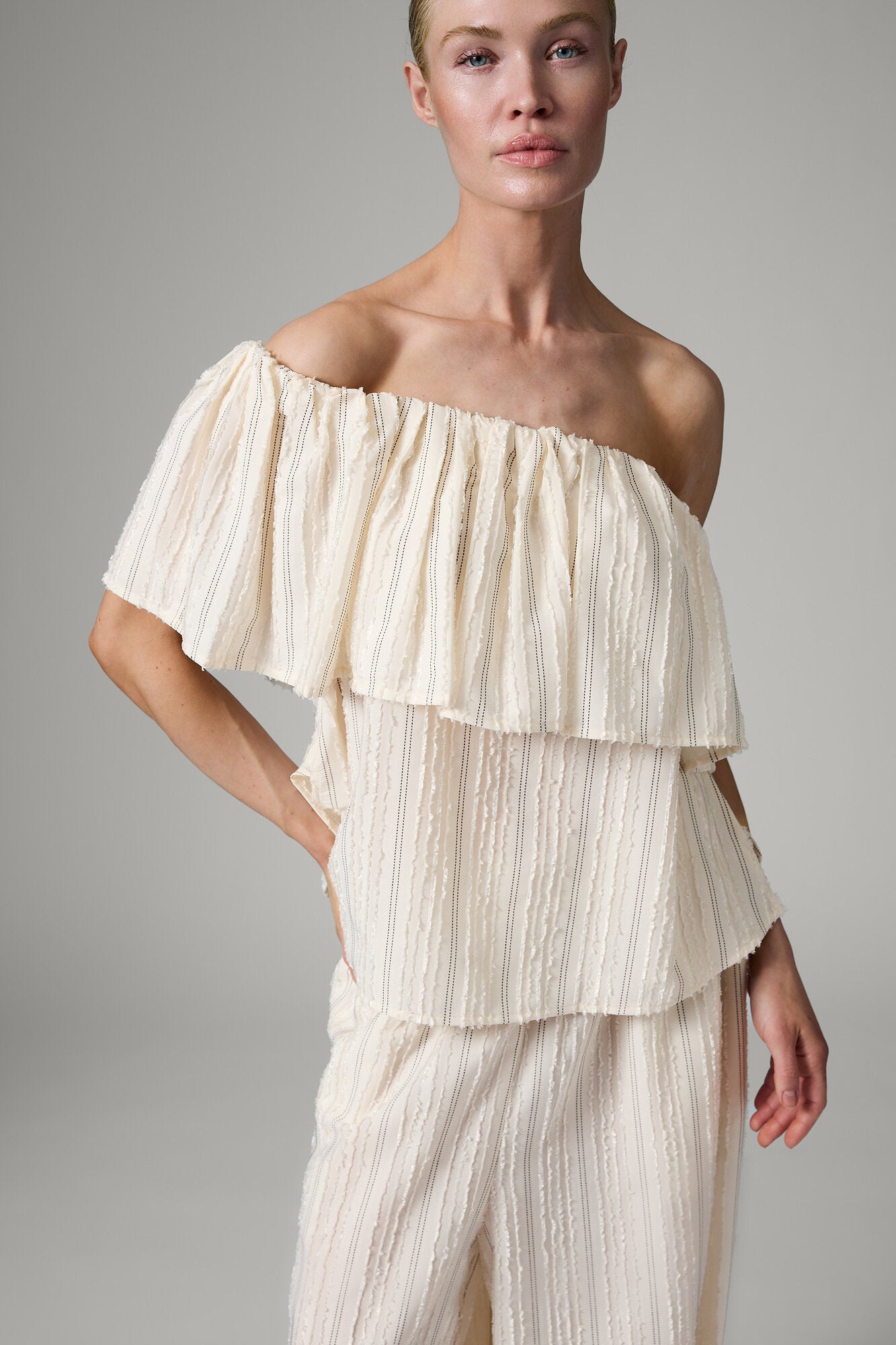 Hera top - Raw Stripes