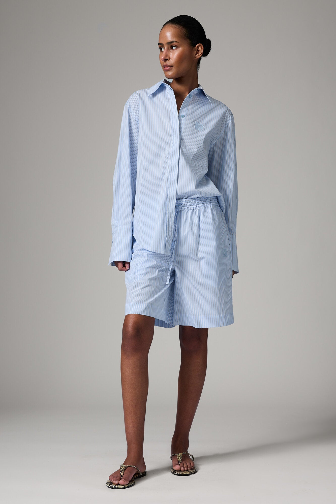 Zella Lounge Shorts - Chambray blue