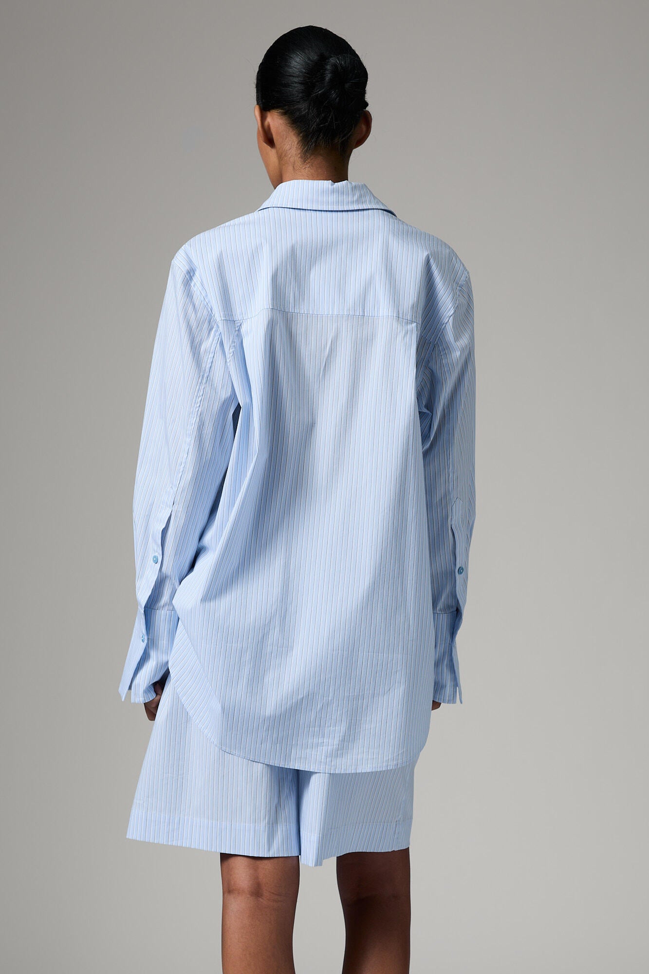Zoe Daylounge Stripe skjorte - Chambray Blue