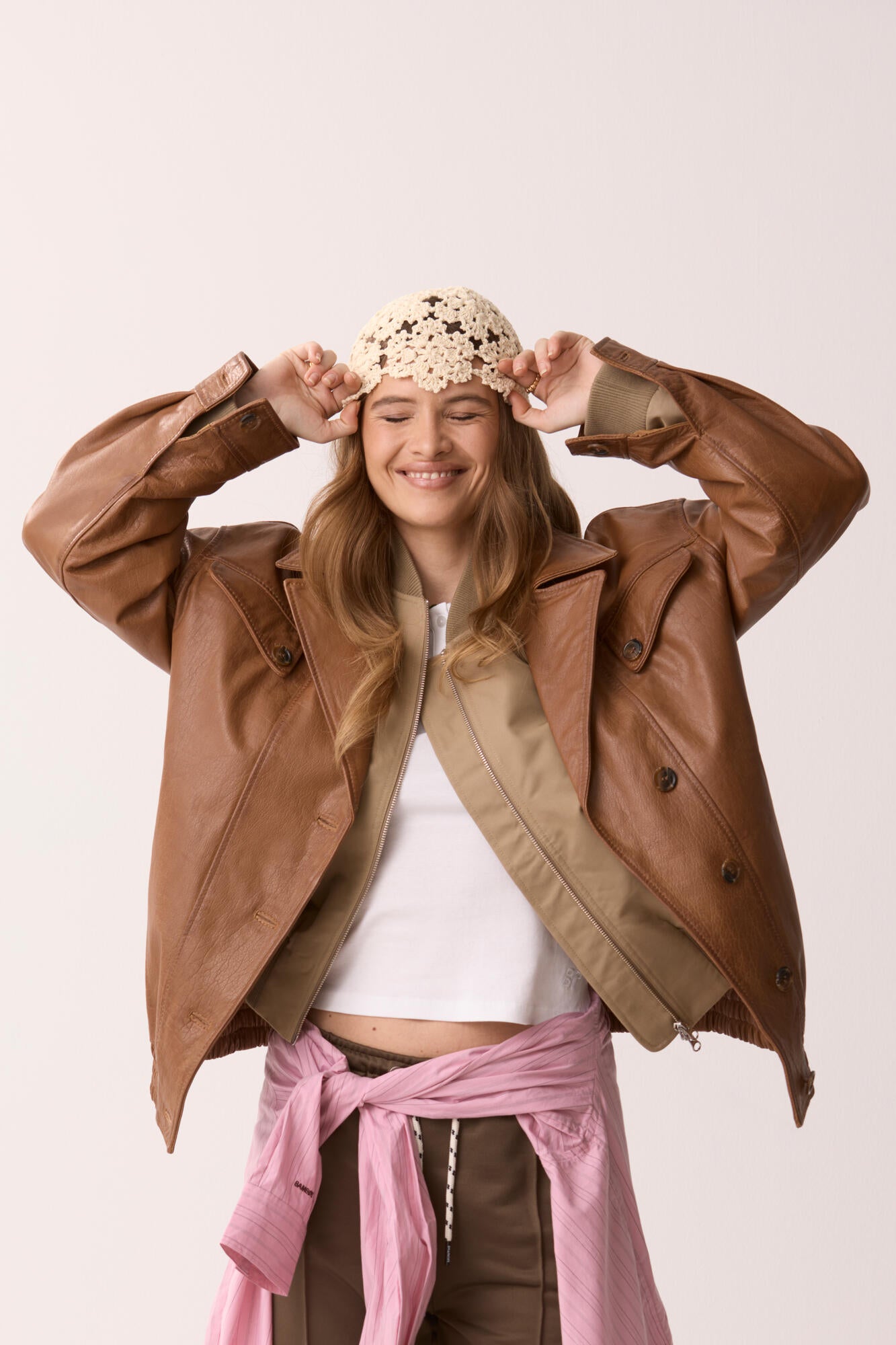 Roseanna hæklet hat - creme