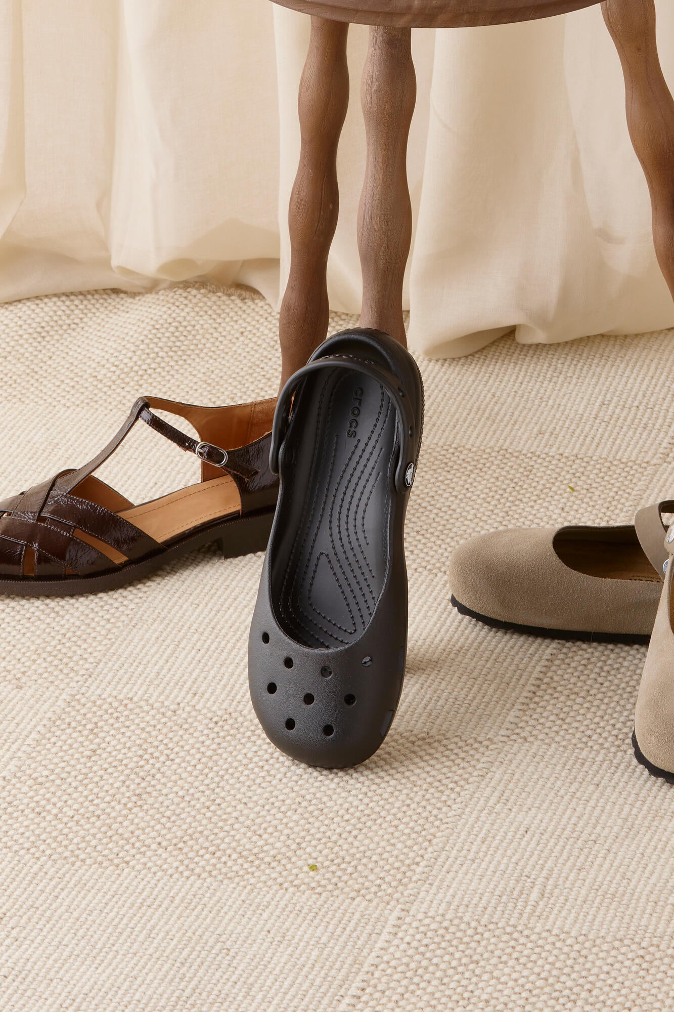 Classic ballerinasko - sort