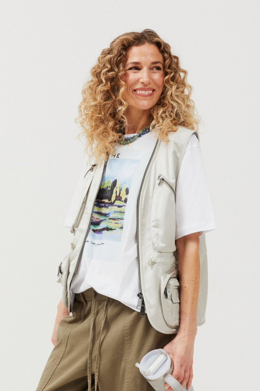 Palina vest - Oyster