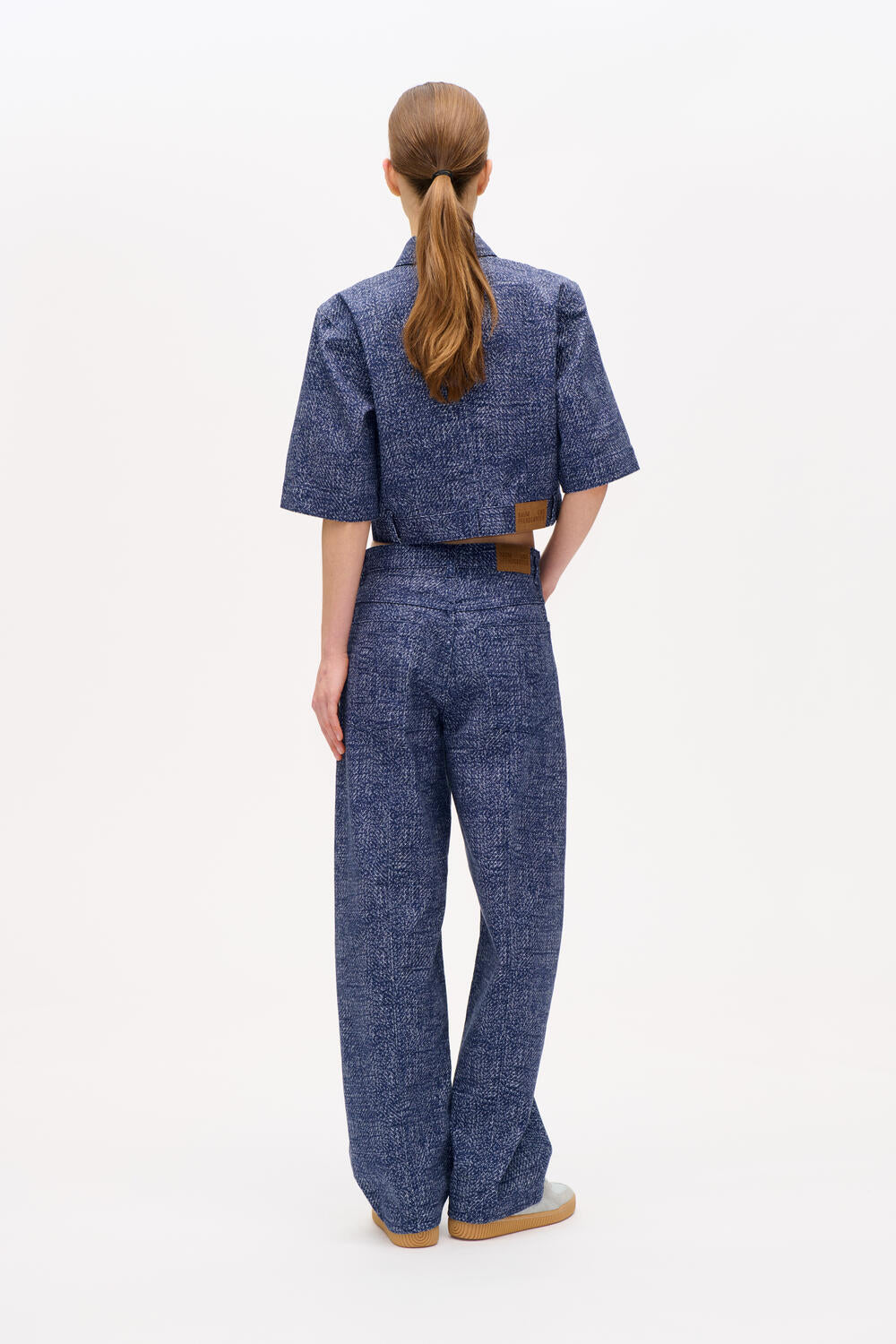 Nara bukser - Printed Chunky Twill