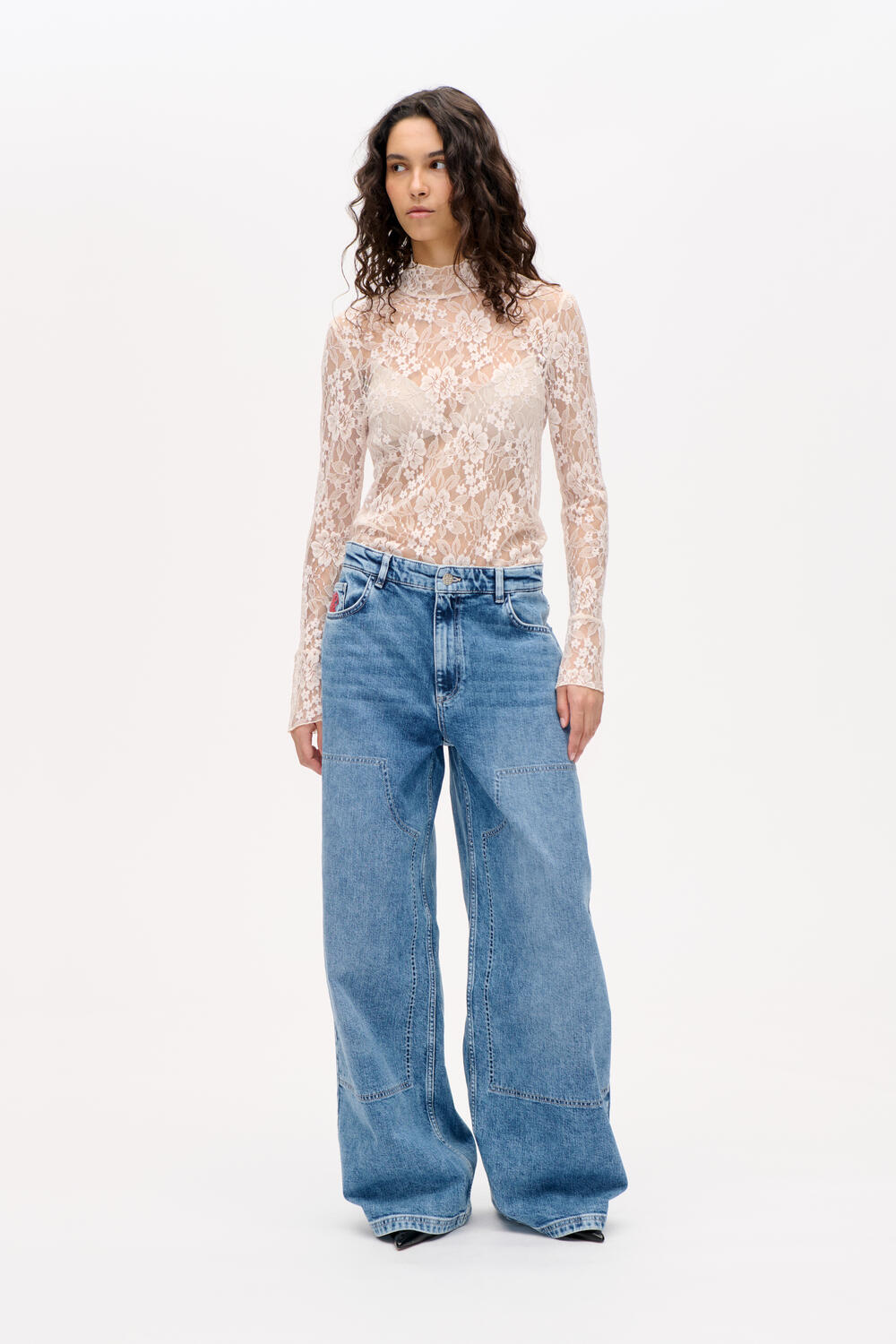 Meena blondebluse - White sand