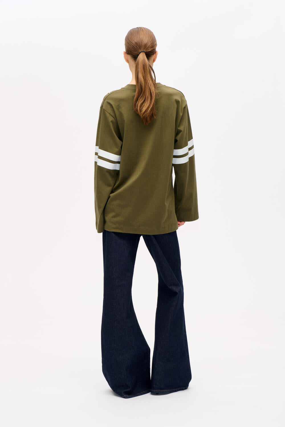 Jeevana langærmet t-shirt - Ivy Green 99