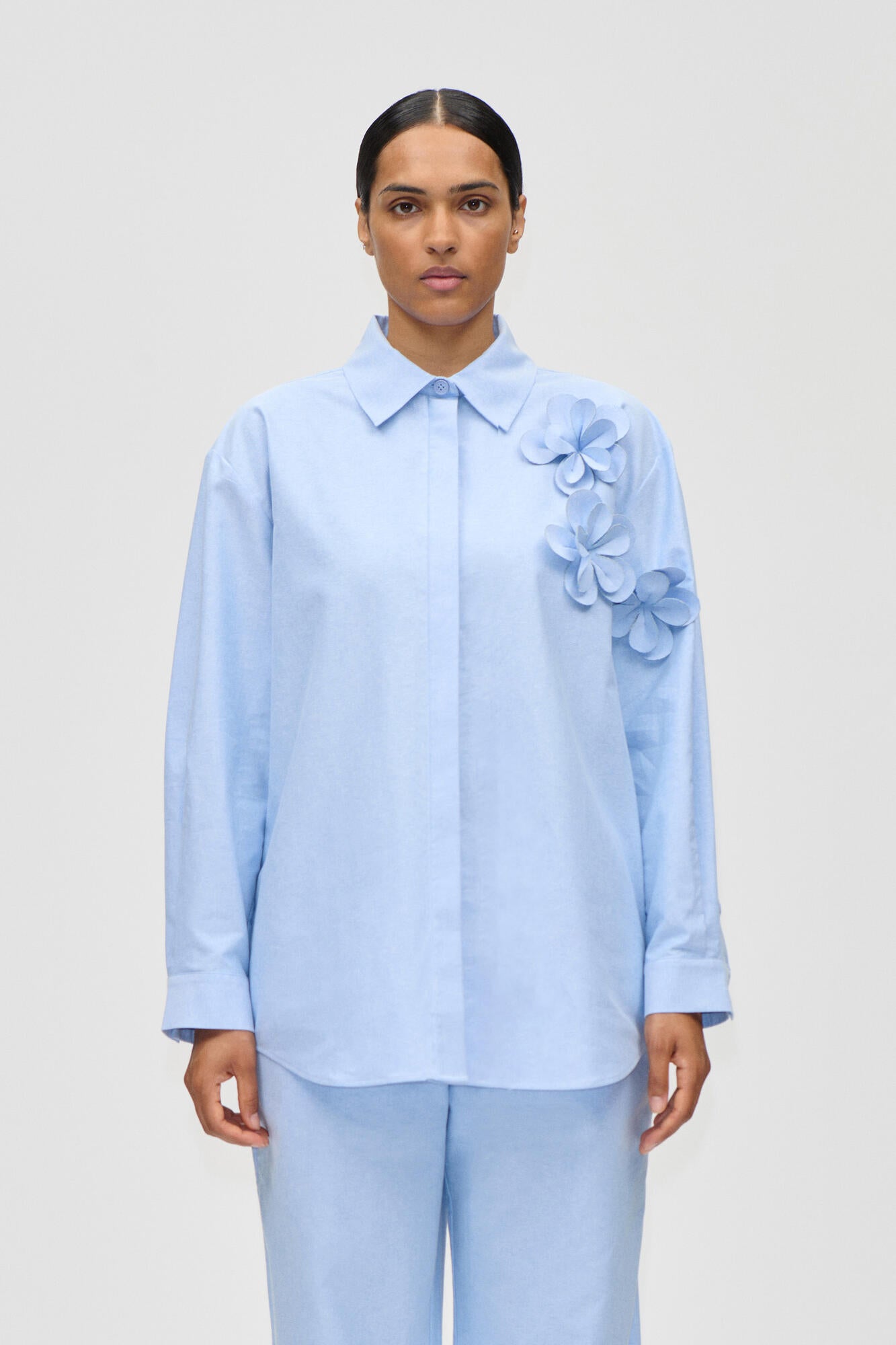 Oxford skjorte - Brunnera Blue