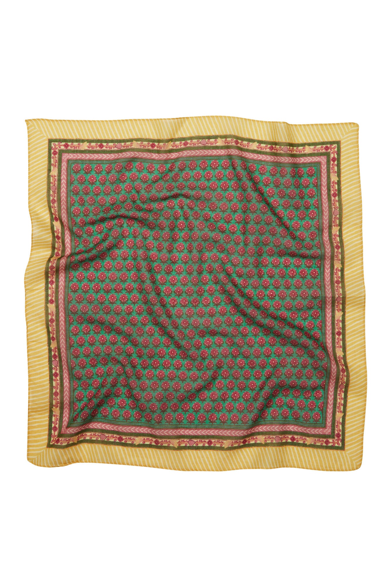 Bloflora Cotta tørklæde - Peppermint Green